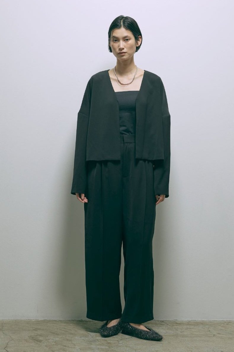 Dropped Shoulder Soft Jacket Set Up
