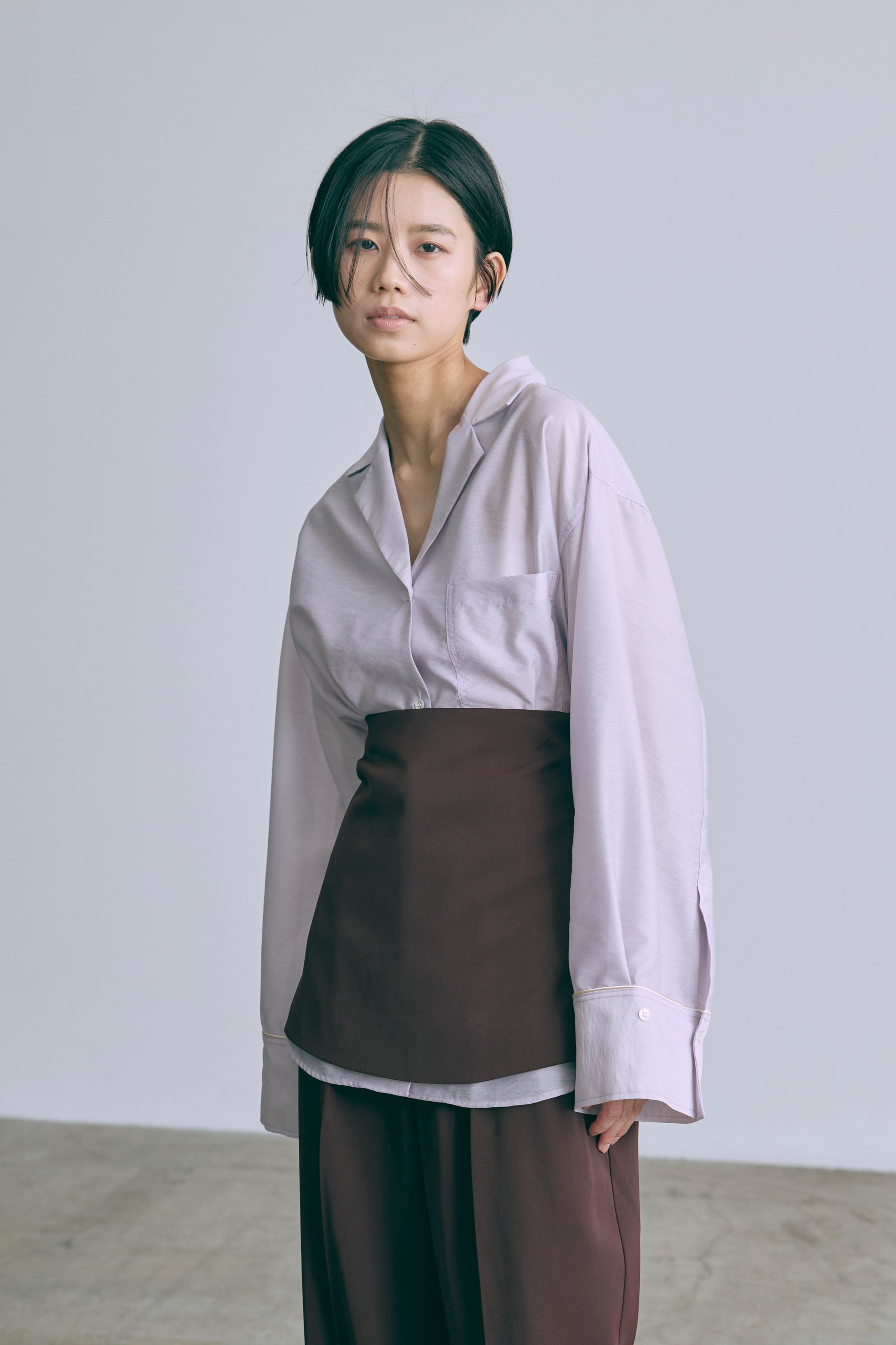 着用カラー:ラベンダー モデル身長:170cm