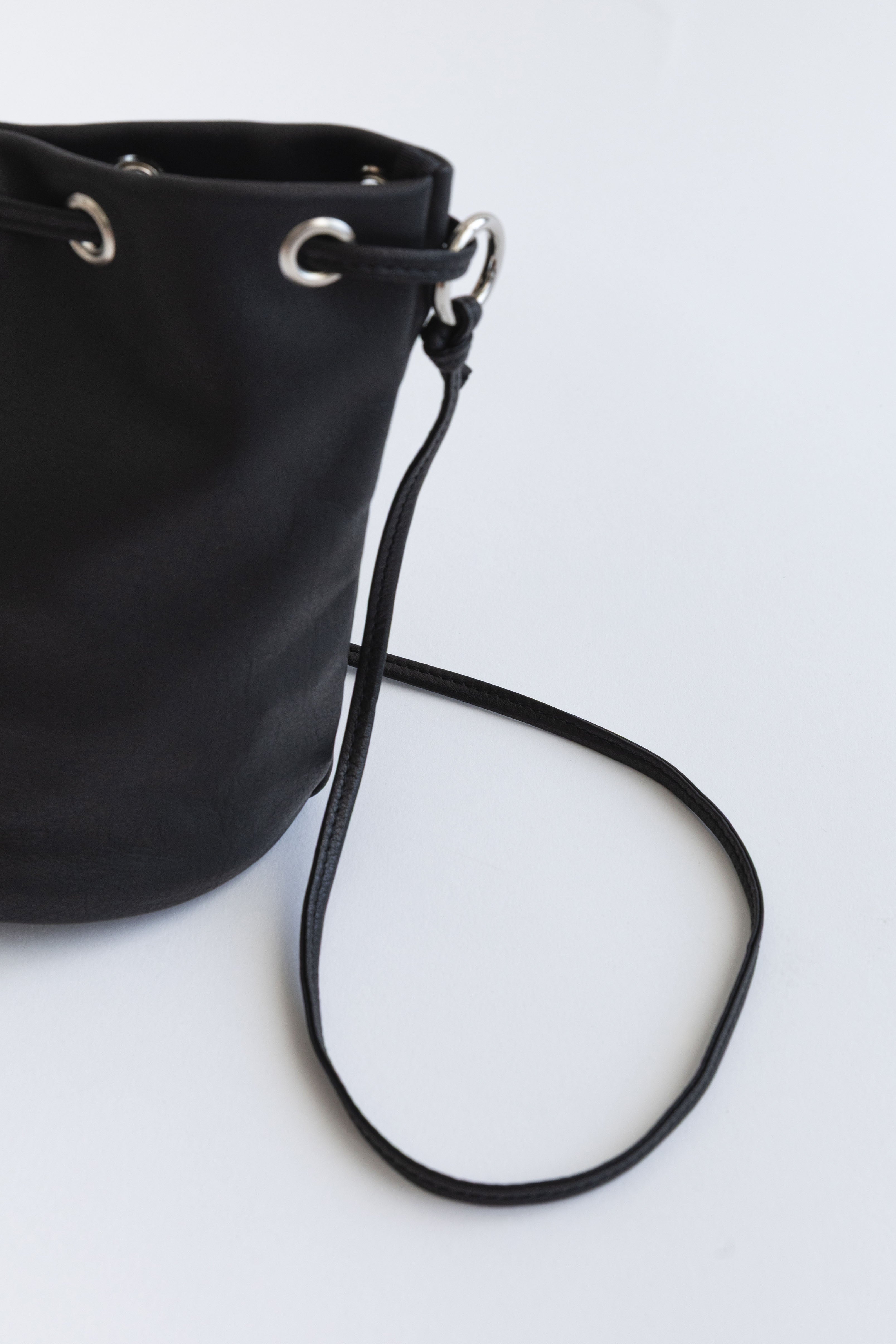 Light Leather Mini Tube 2Way Bag
