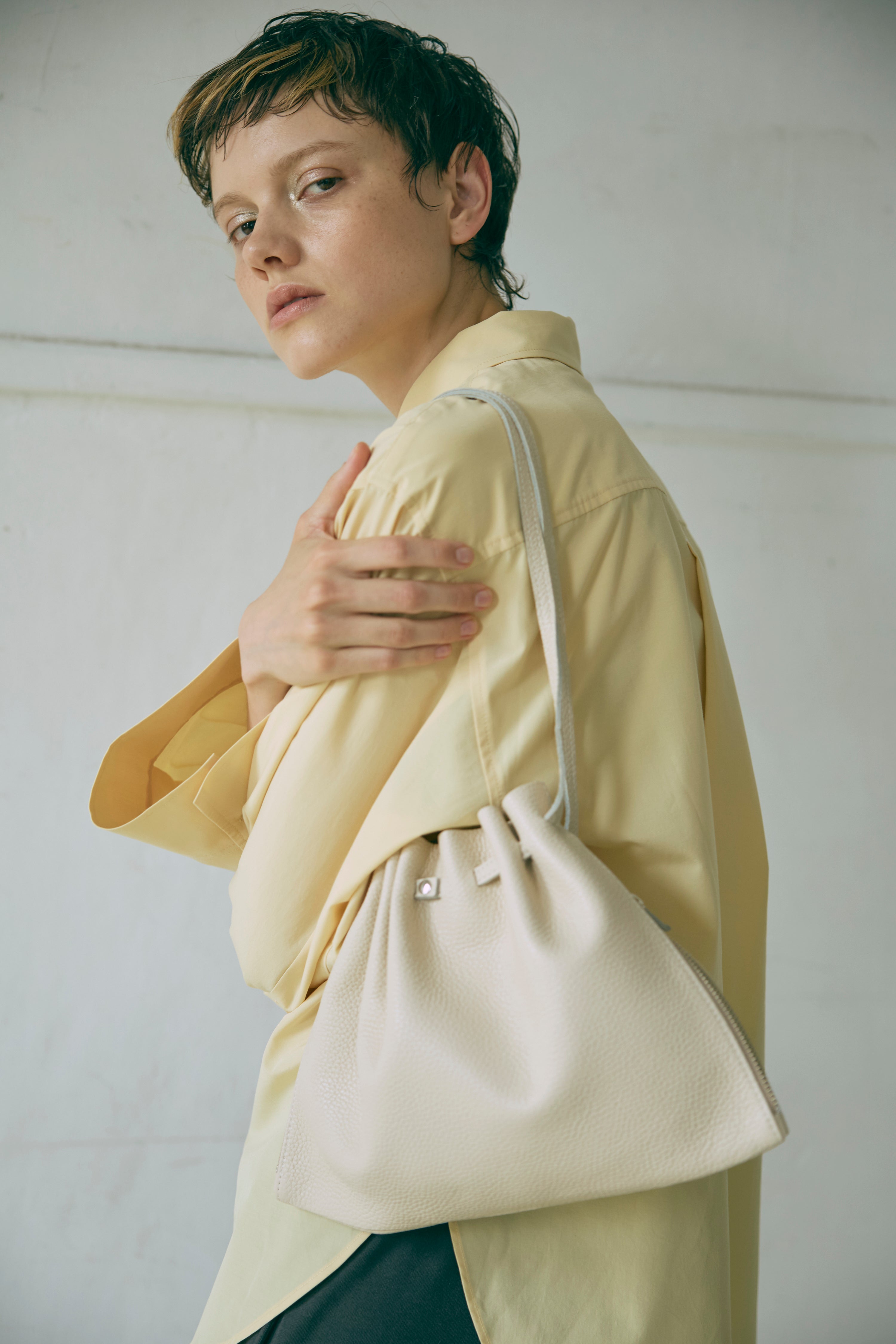 Lether Gather Bag