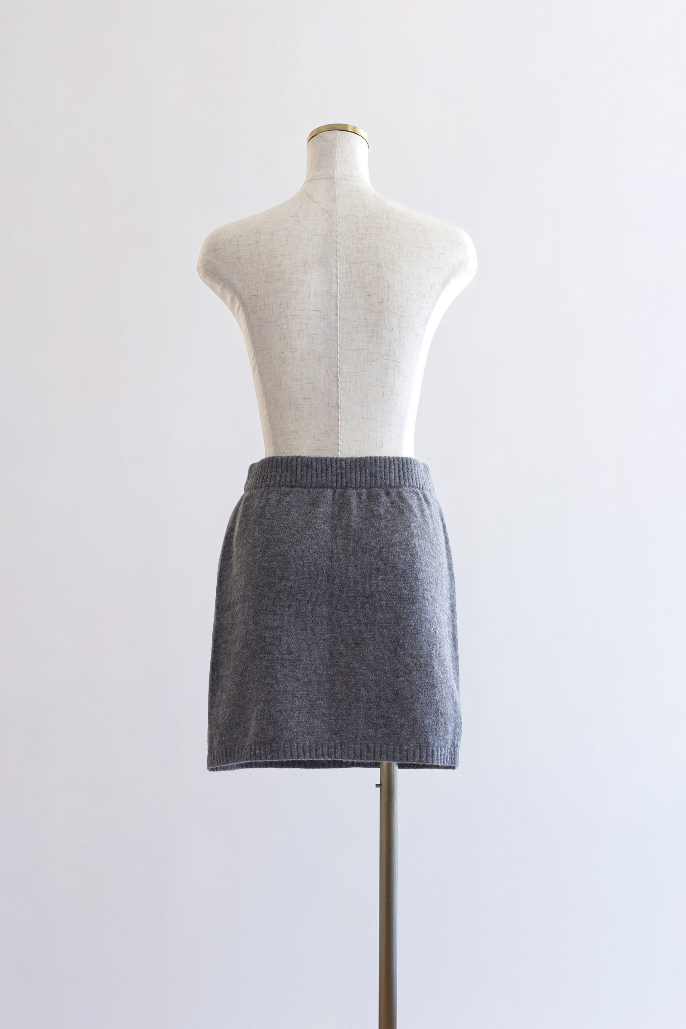Alpaca-Touch Knit Mini Skirt