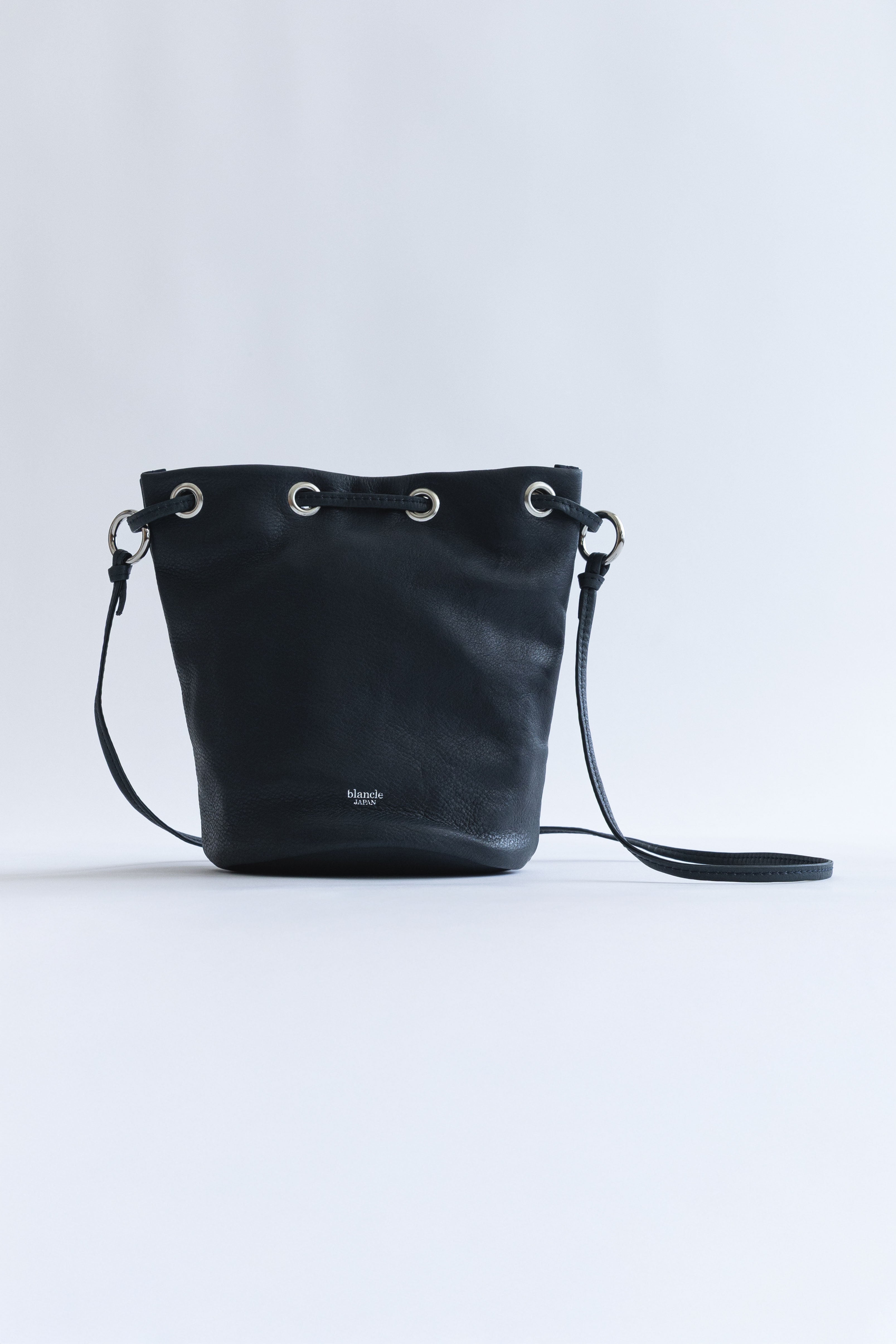 Light Leather Mini Tube 2Way Bag ネイビー