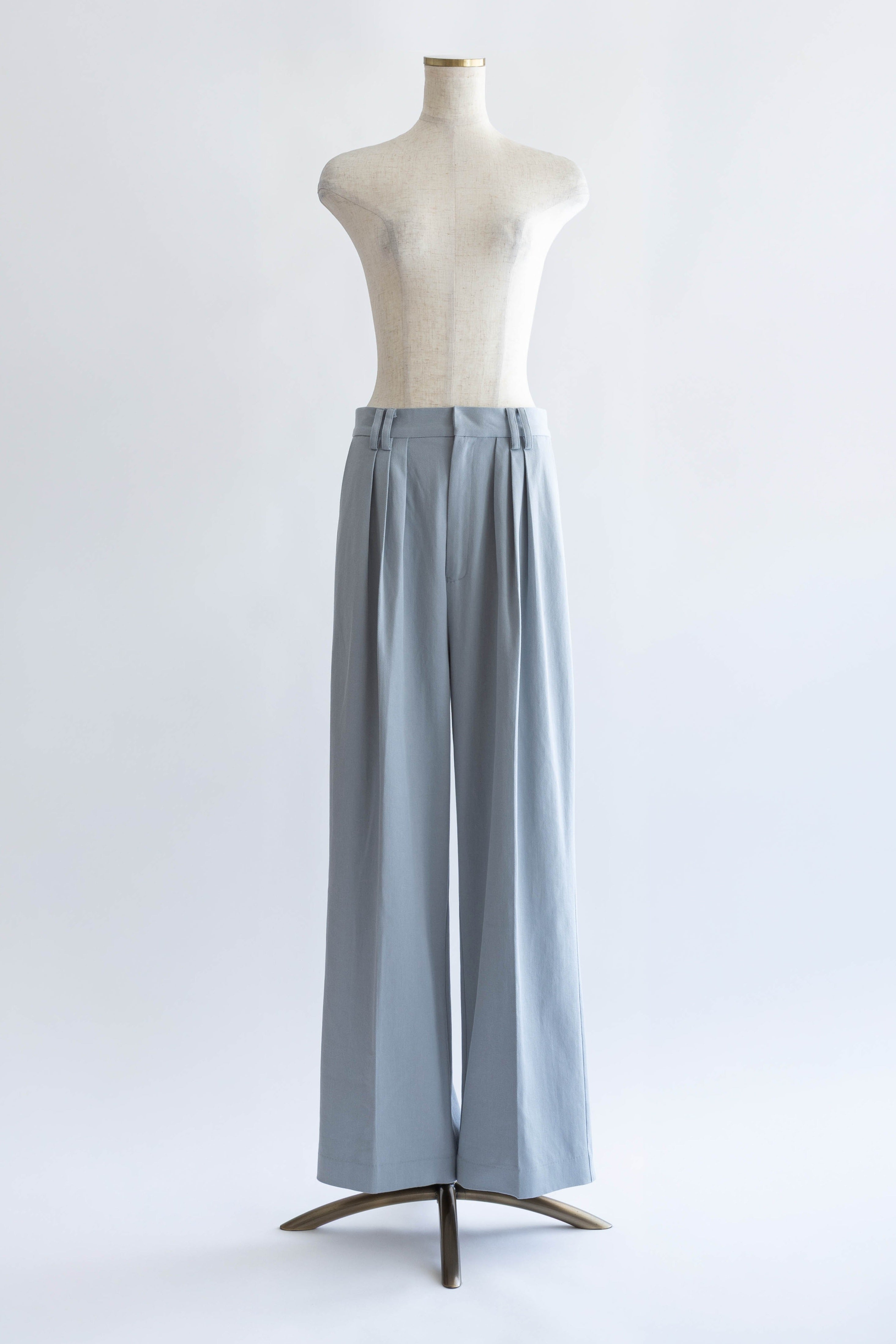 Wide Tuck Pants サックス