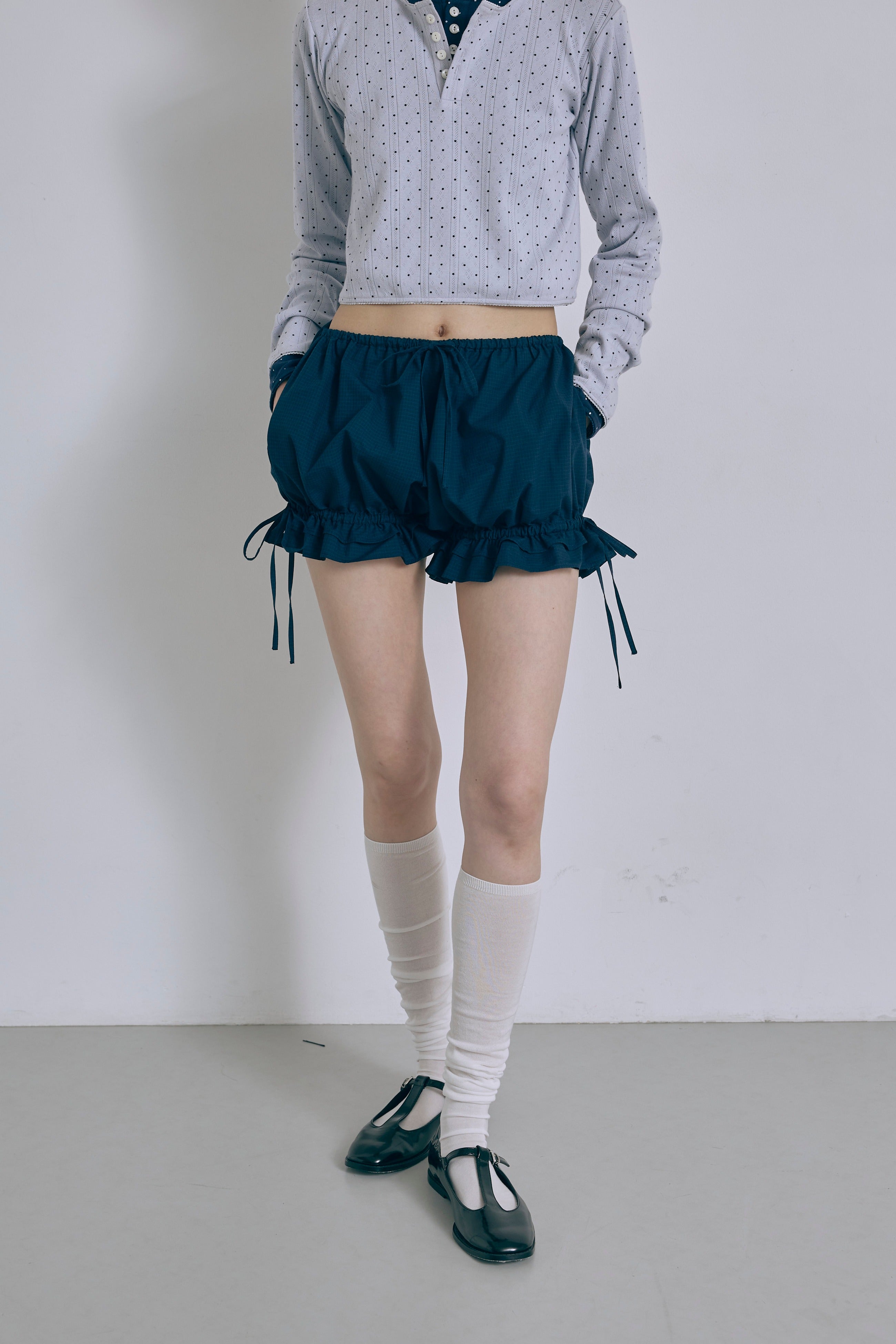 Frill Hem Bloomers ネイビー size:F model:175cm SENPING
