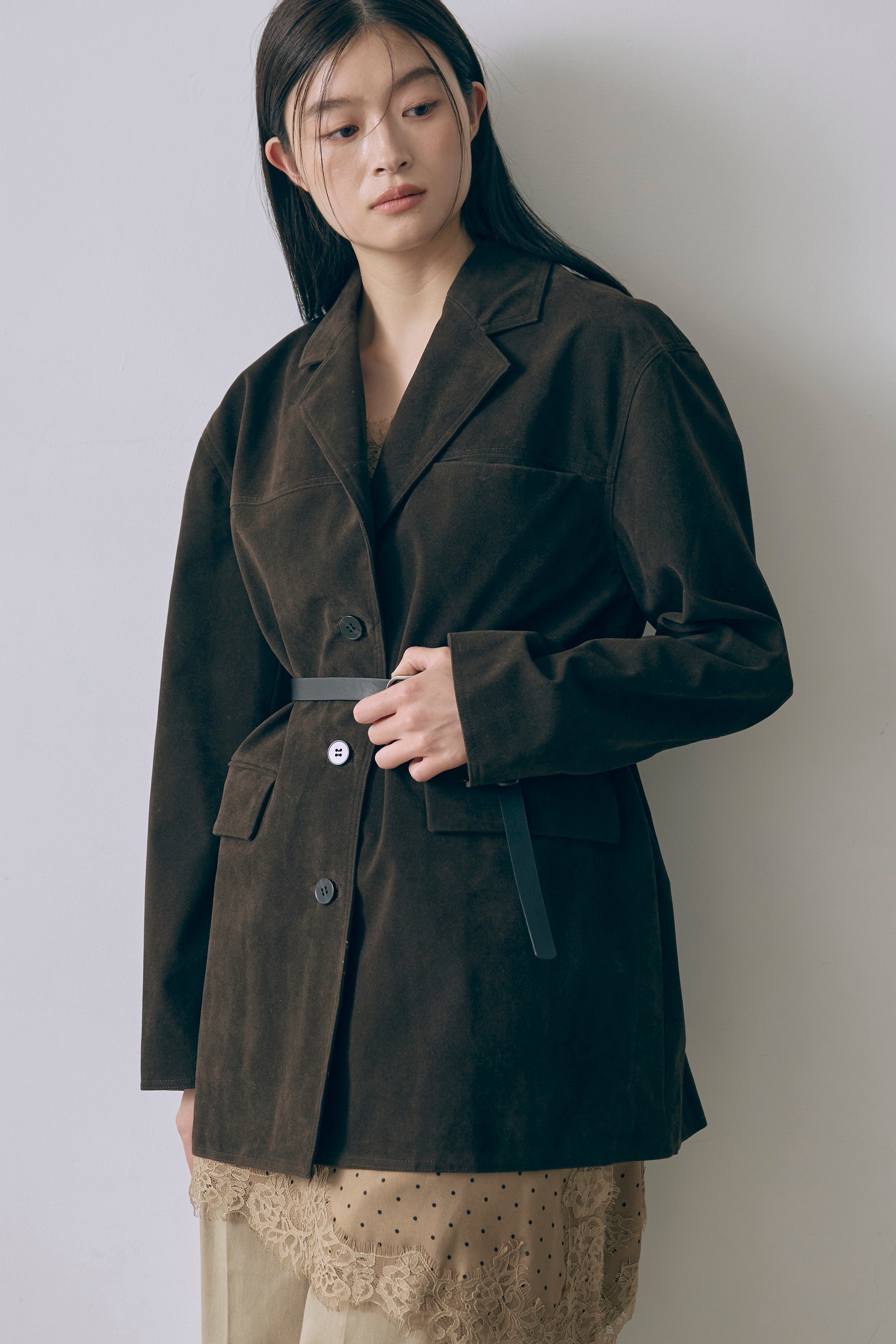 Vintage Suede Oversized Jacket
