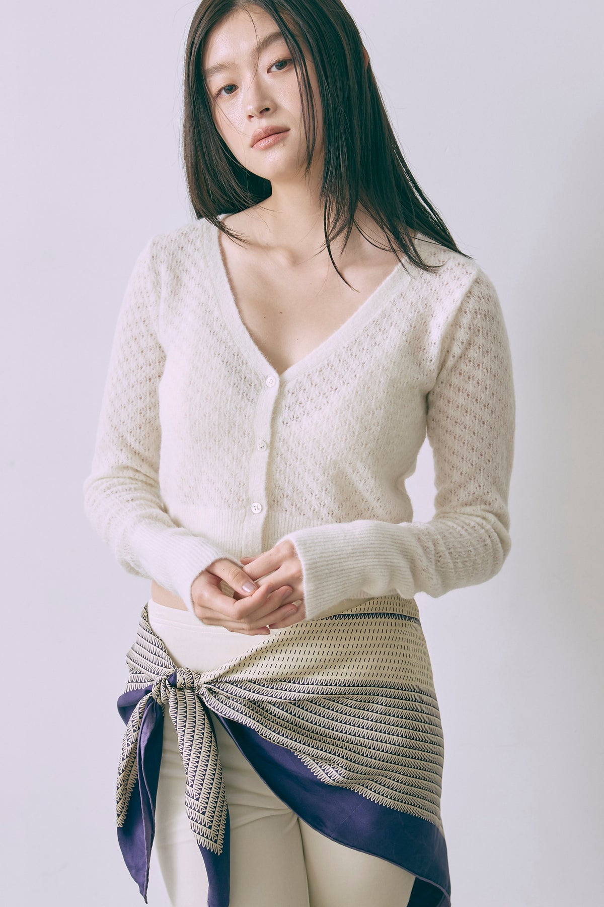 Cloud Touch Knit Cardigan オフホワイト