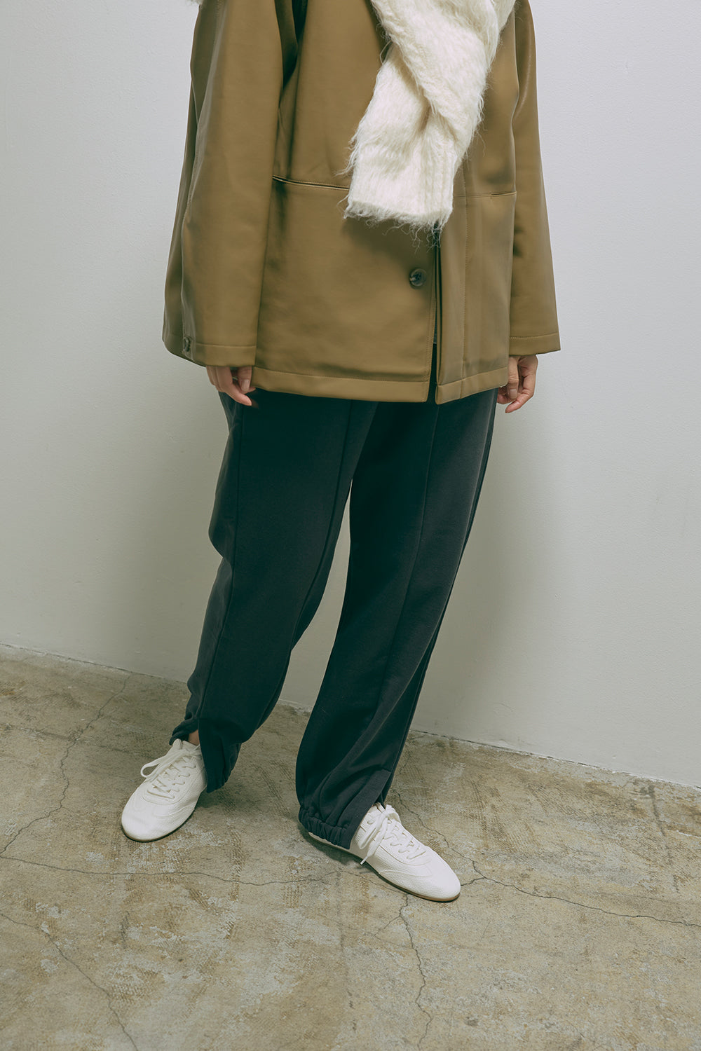 【Set Up】Slit Sweat Pants