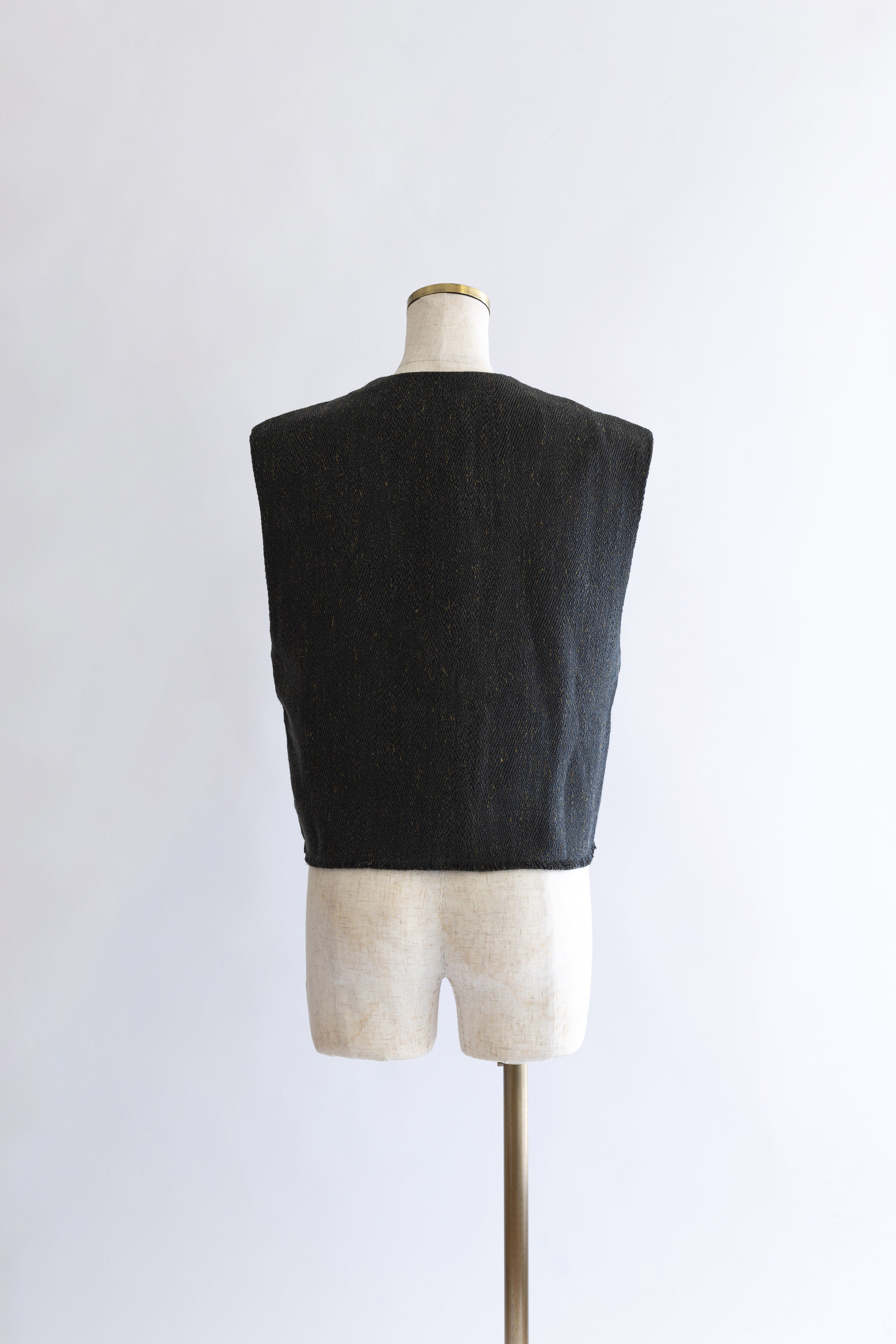 Cropped Tweed Gilet