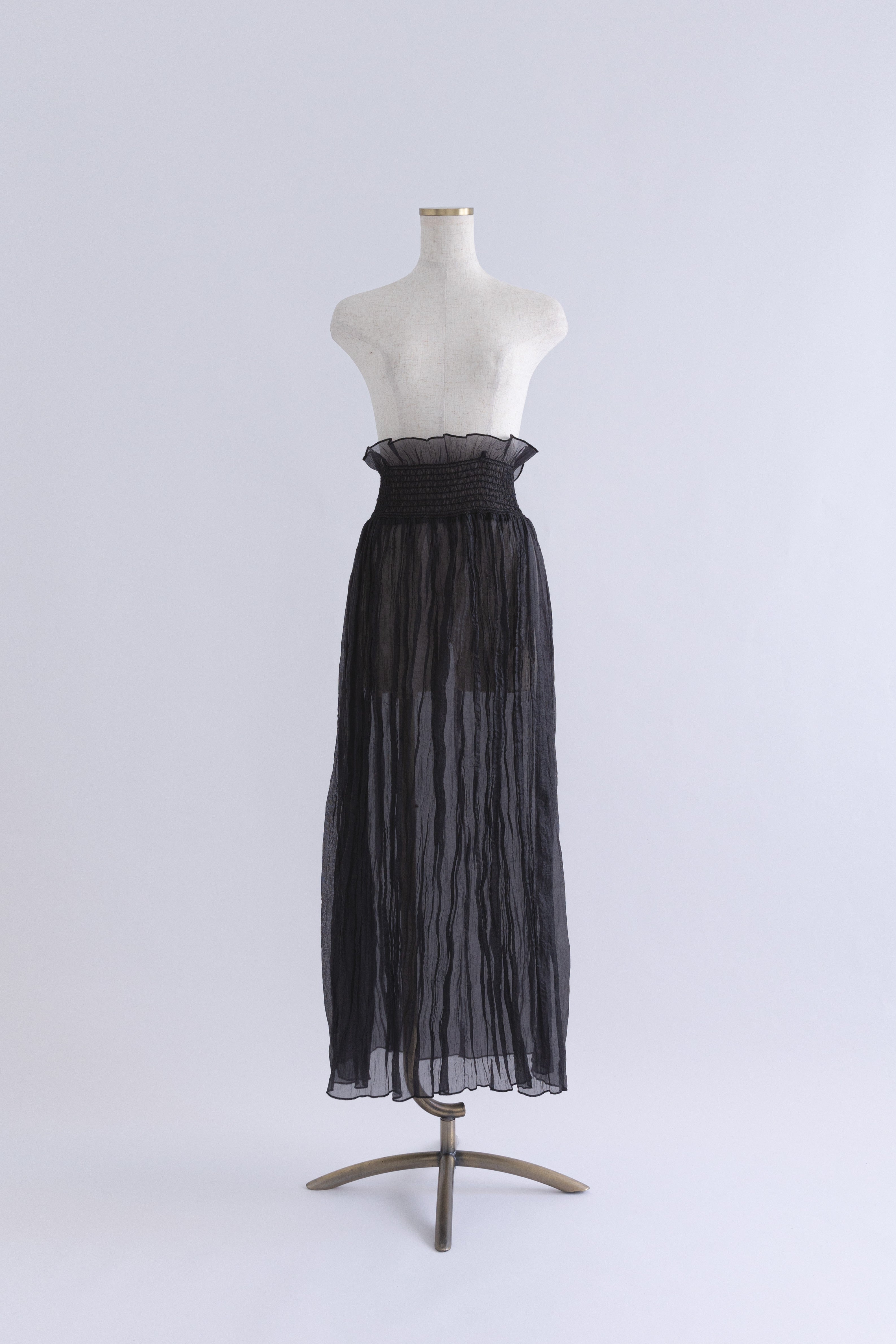 2Way Sheer Crinkled Skirt Dress