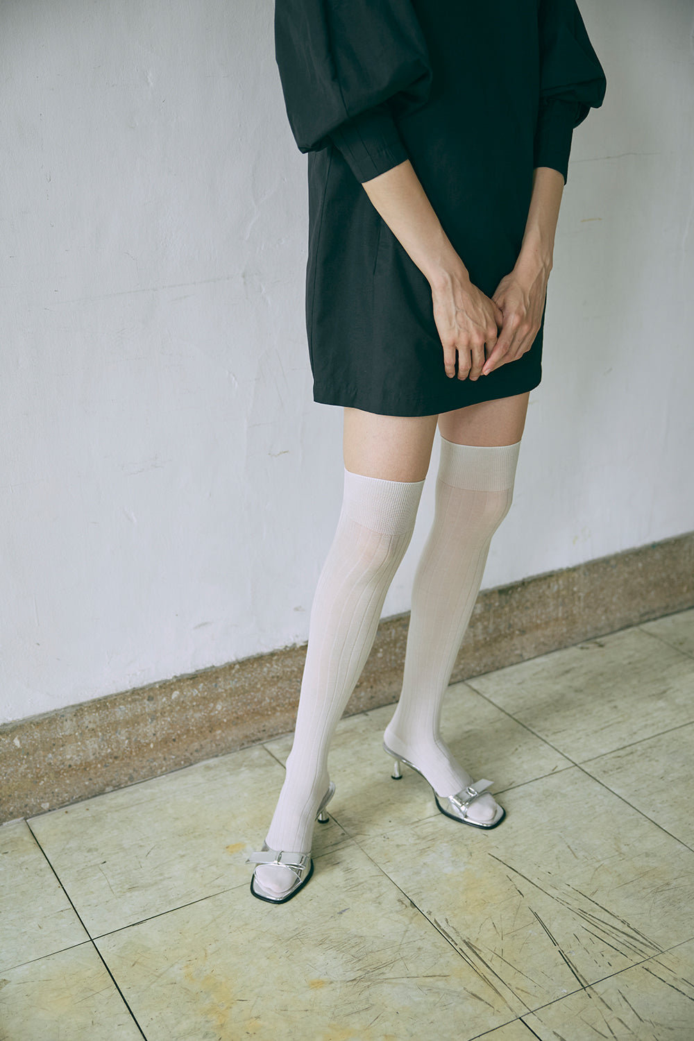 Volume Sleeve Mini Dress