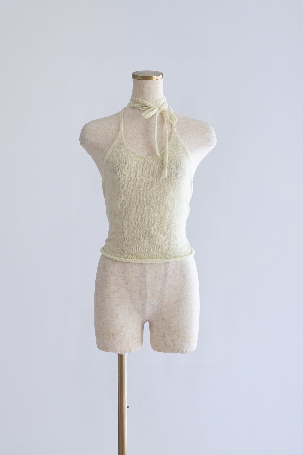 Back Ribbon Knit Cami グリーン