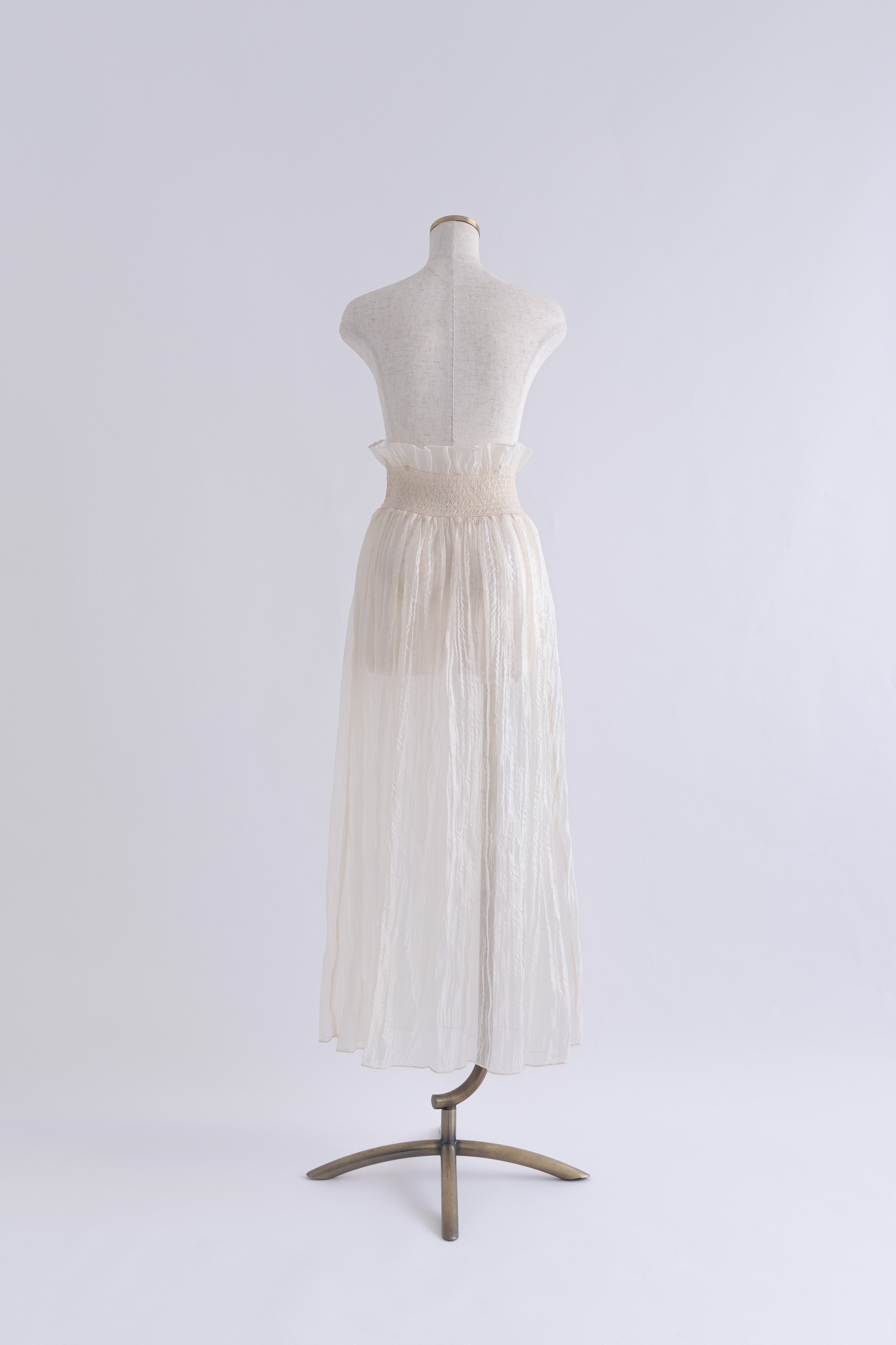 2Way Sheer Crinkled Skirt Dress