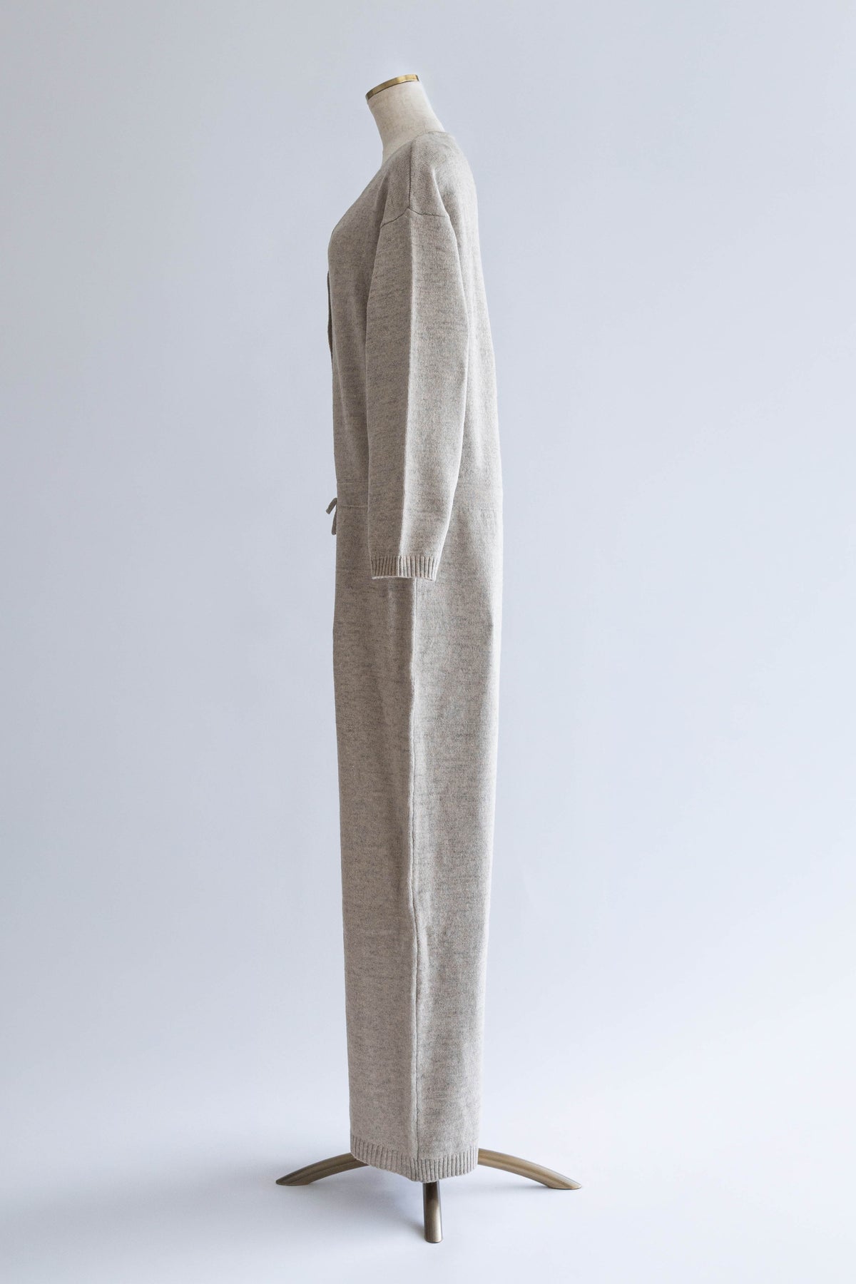 Soft Wool Jumpsuit ベージュ