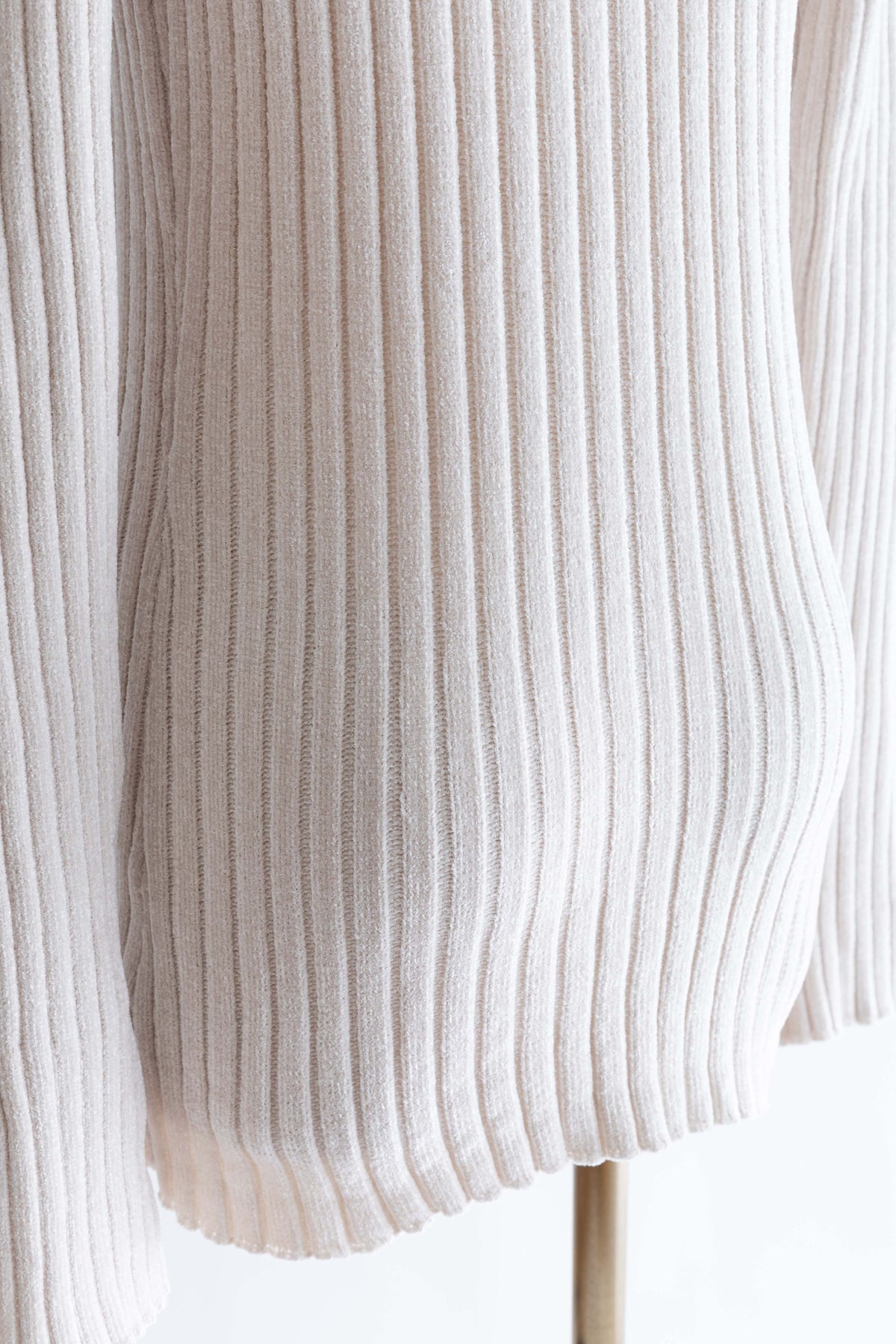 【Set Up】Chenille Collar Cardigan アイボリー
