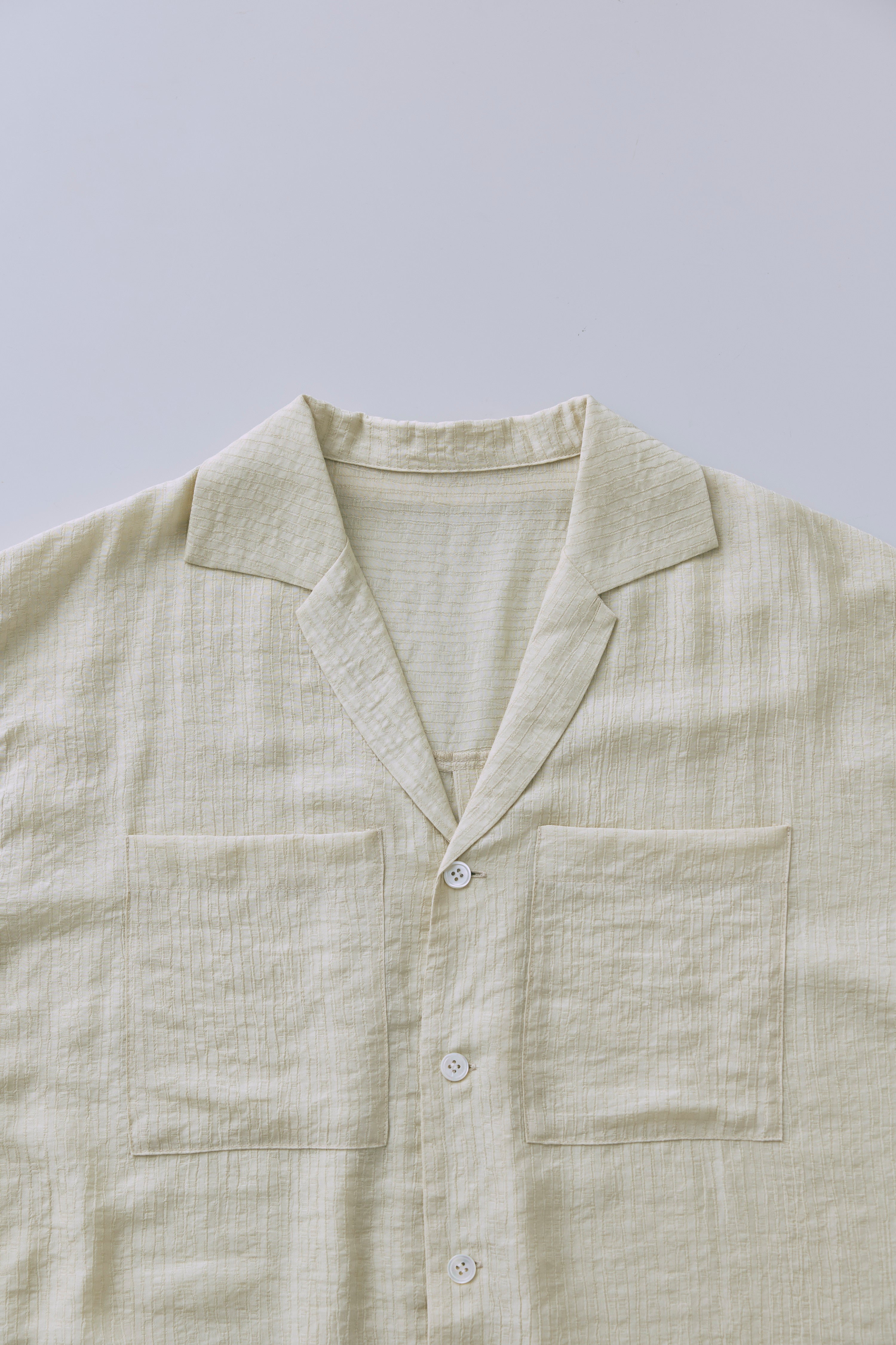 Sheer Stripe Big Shirts イエロー