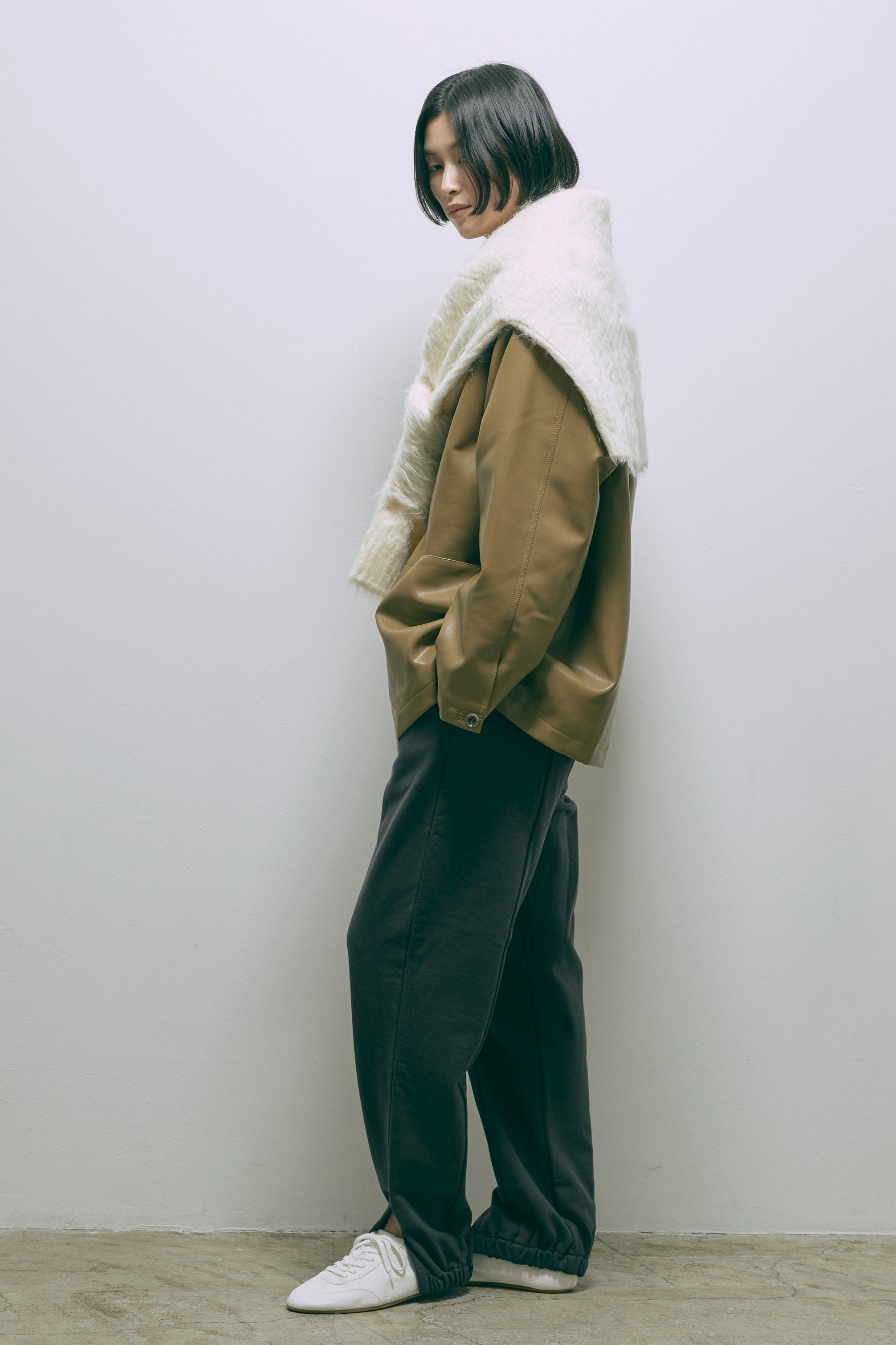 【Set Up】Slit Sweat Pants