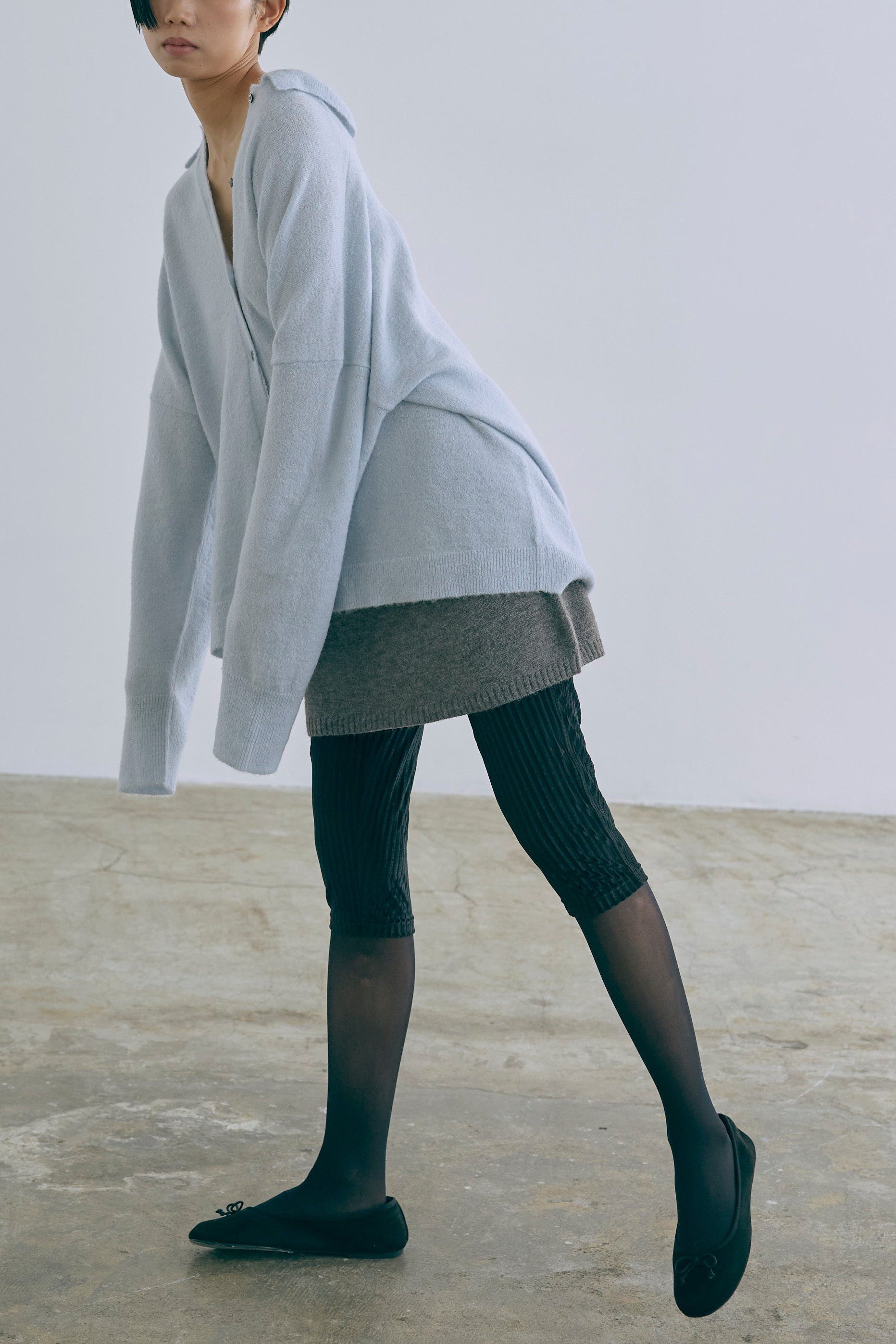 Alpaca-Touch Knit Mini Skirt