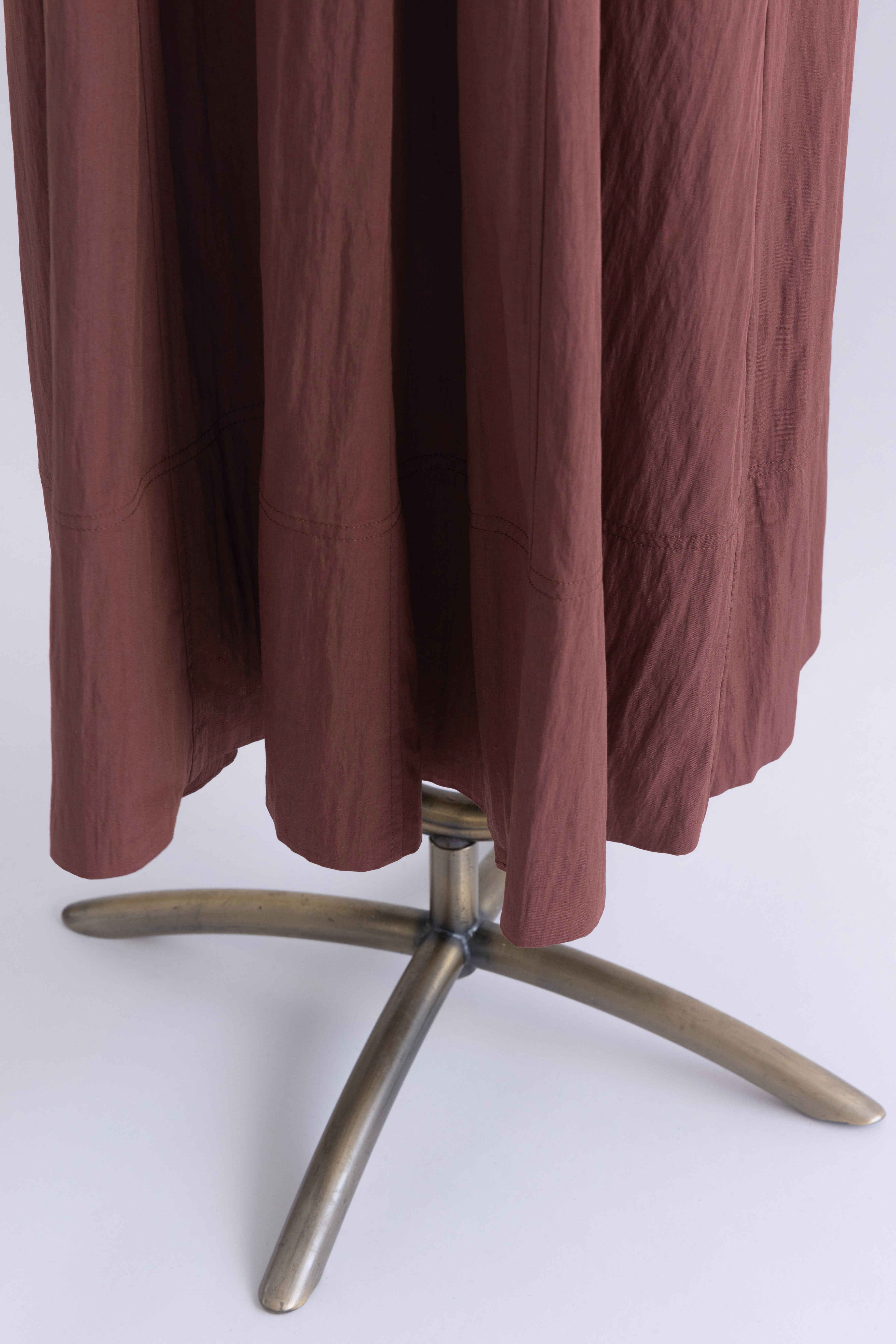 Volume Sleeve Soft Flare Dress