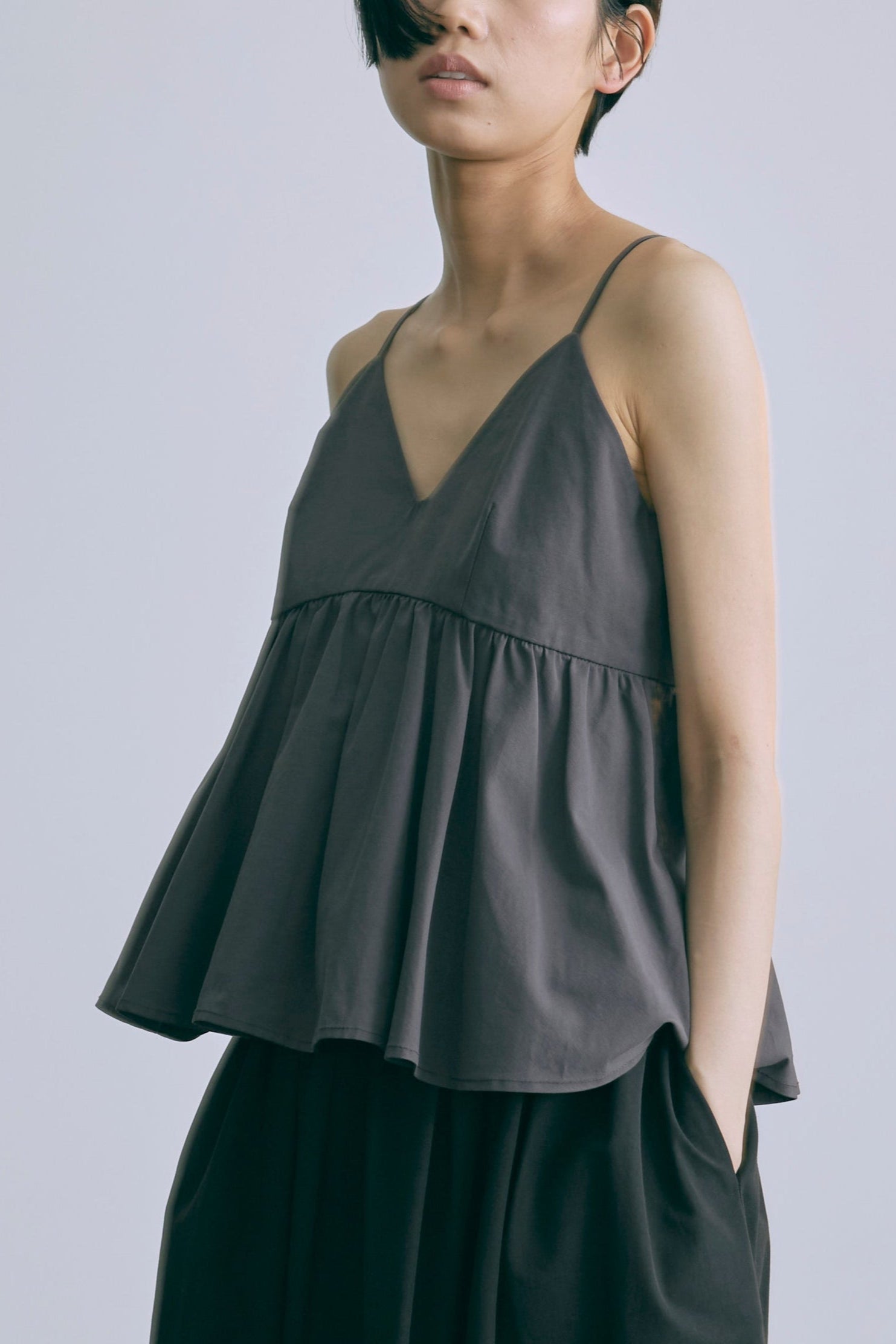 Gathered Layered Camisole