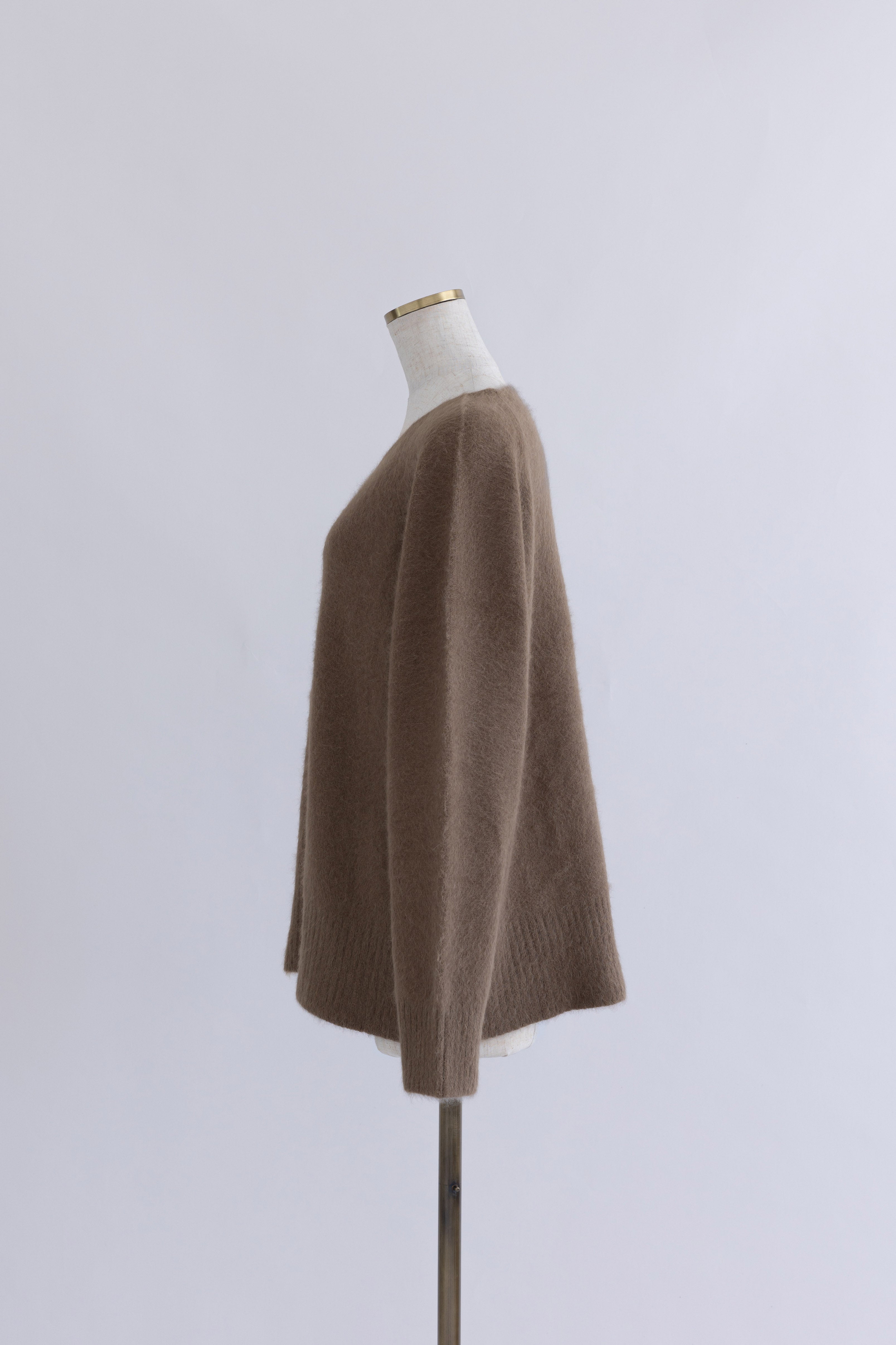 Vneck Fox Over Knit
