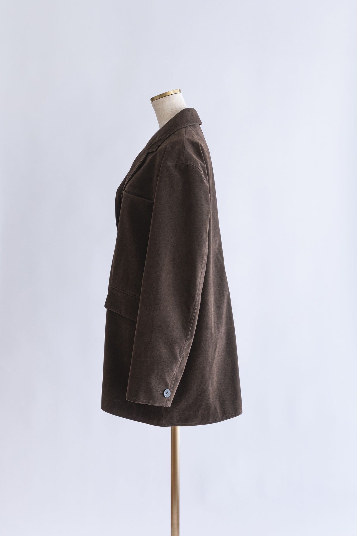 Vintage Suede Oversized Jacket ダークブラウン