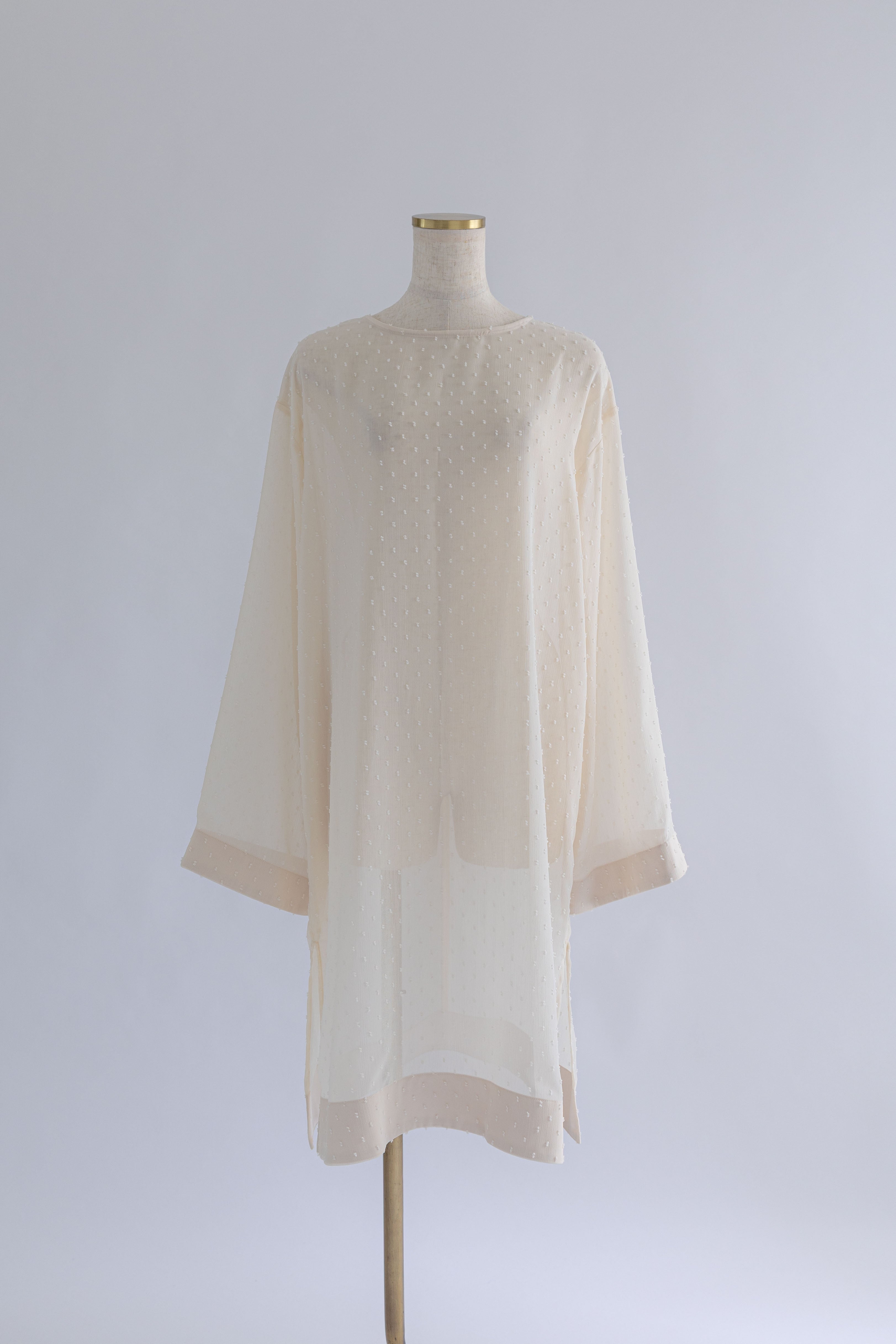 Sheer Dot Tunic アイボリー