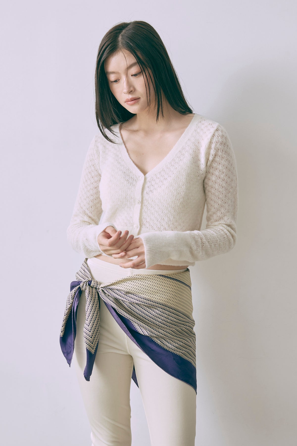 Cloud Touch Knit Cardigan オフホワイト