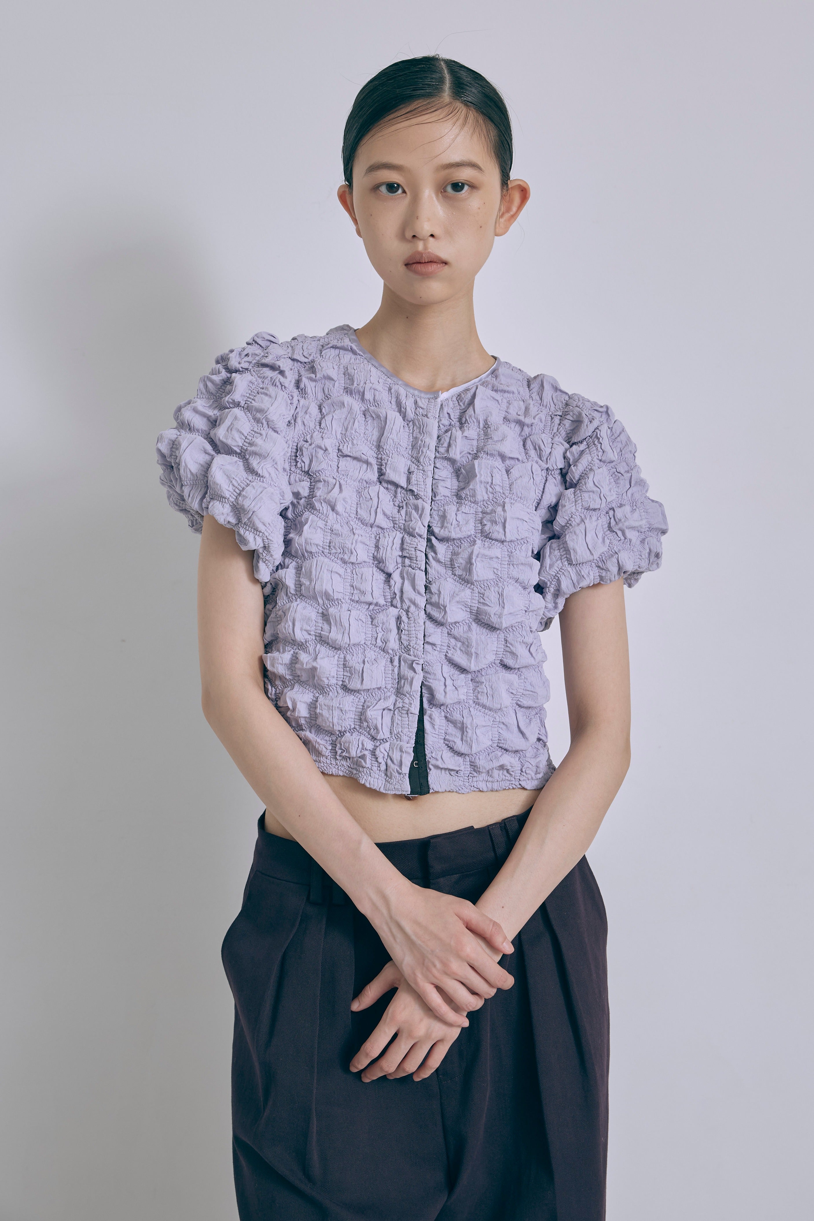 Puff Smocked Short Blouse