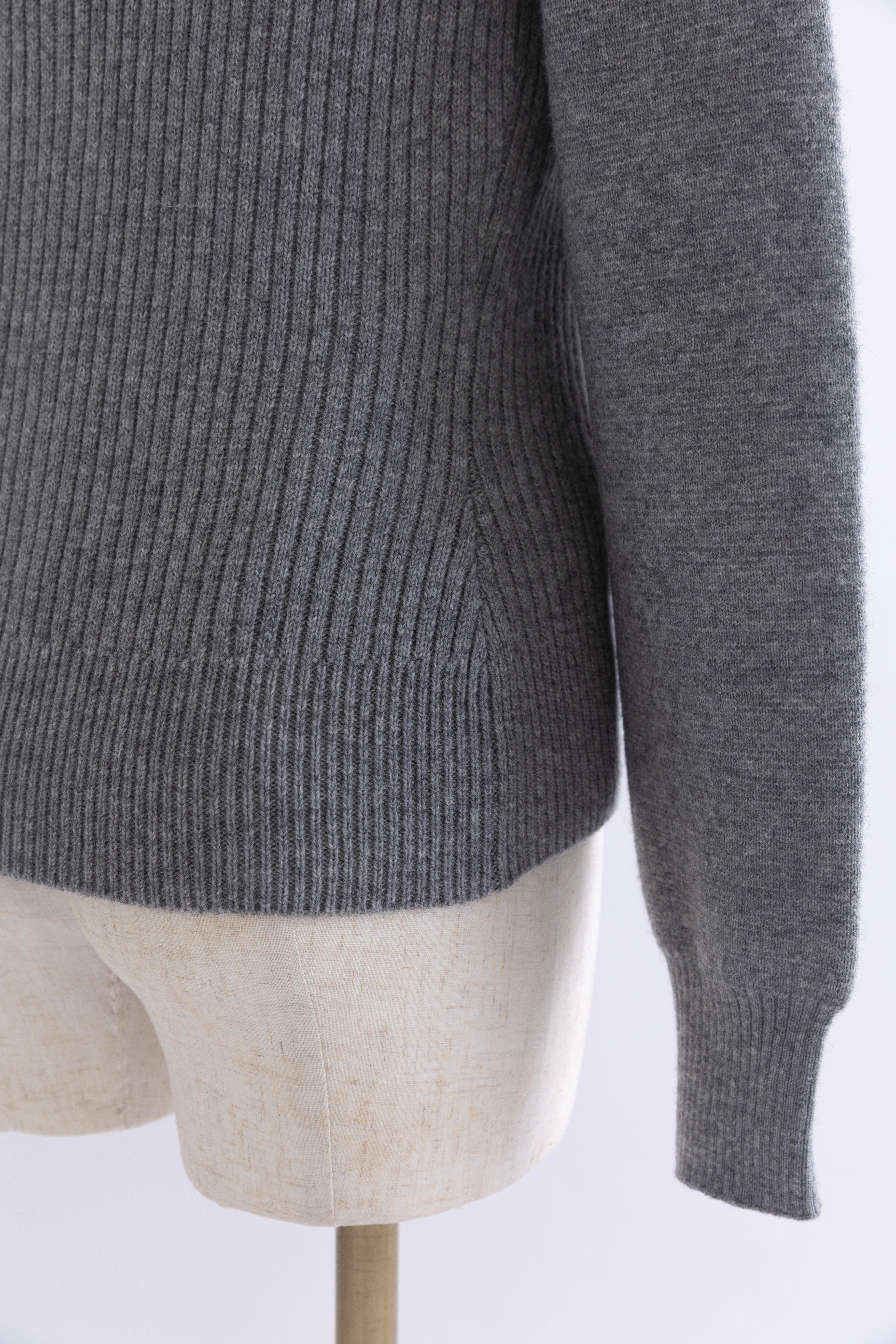 Crewneck Knit & Rib Knit Bustier Set