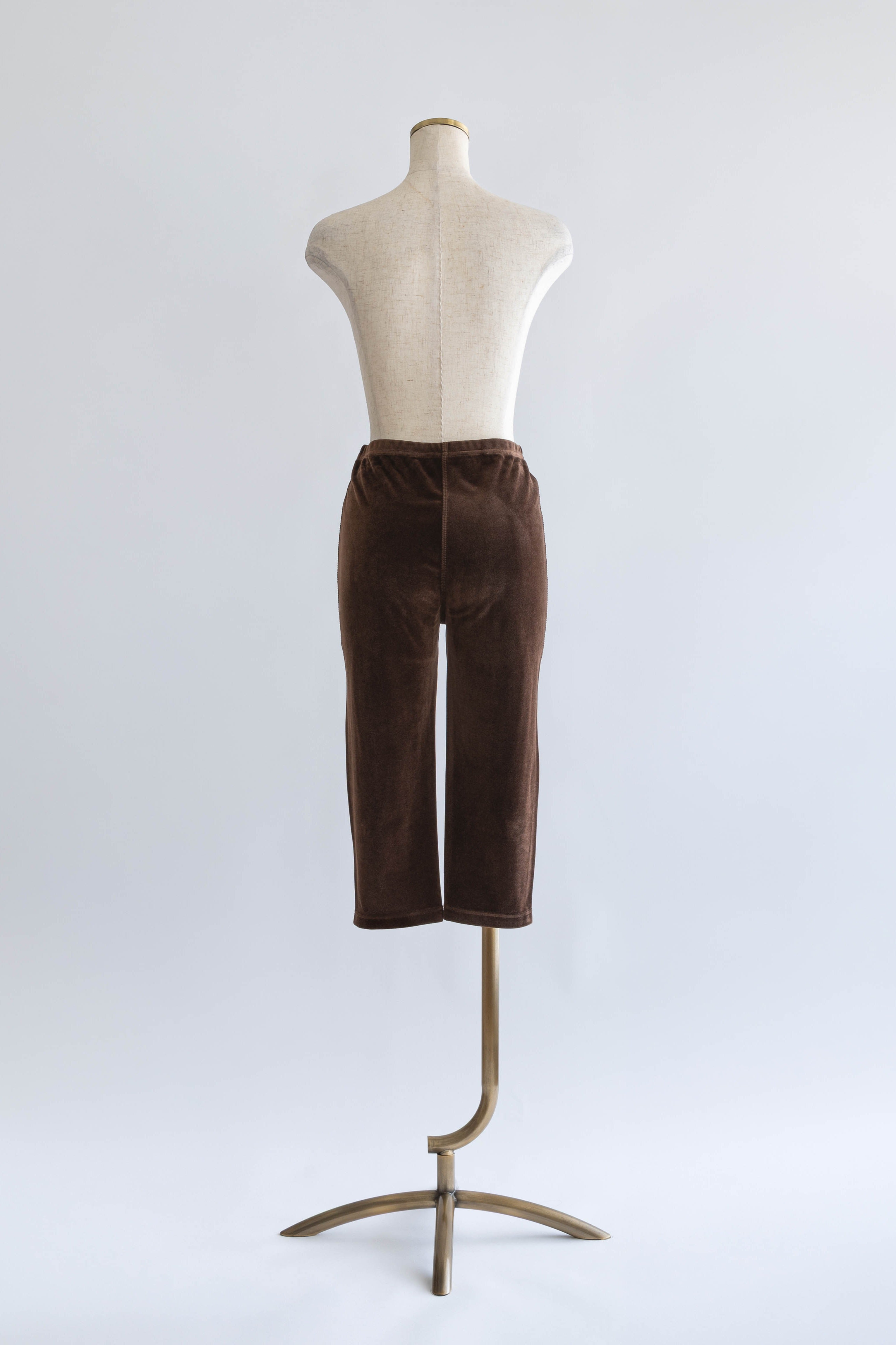 Velour Slim-Fit Biker Leggings
