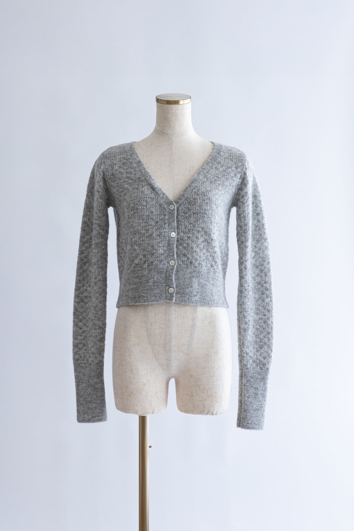 Cloud Touch Knit Cardigan 杢グレー
