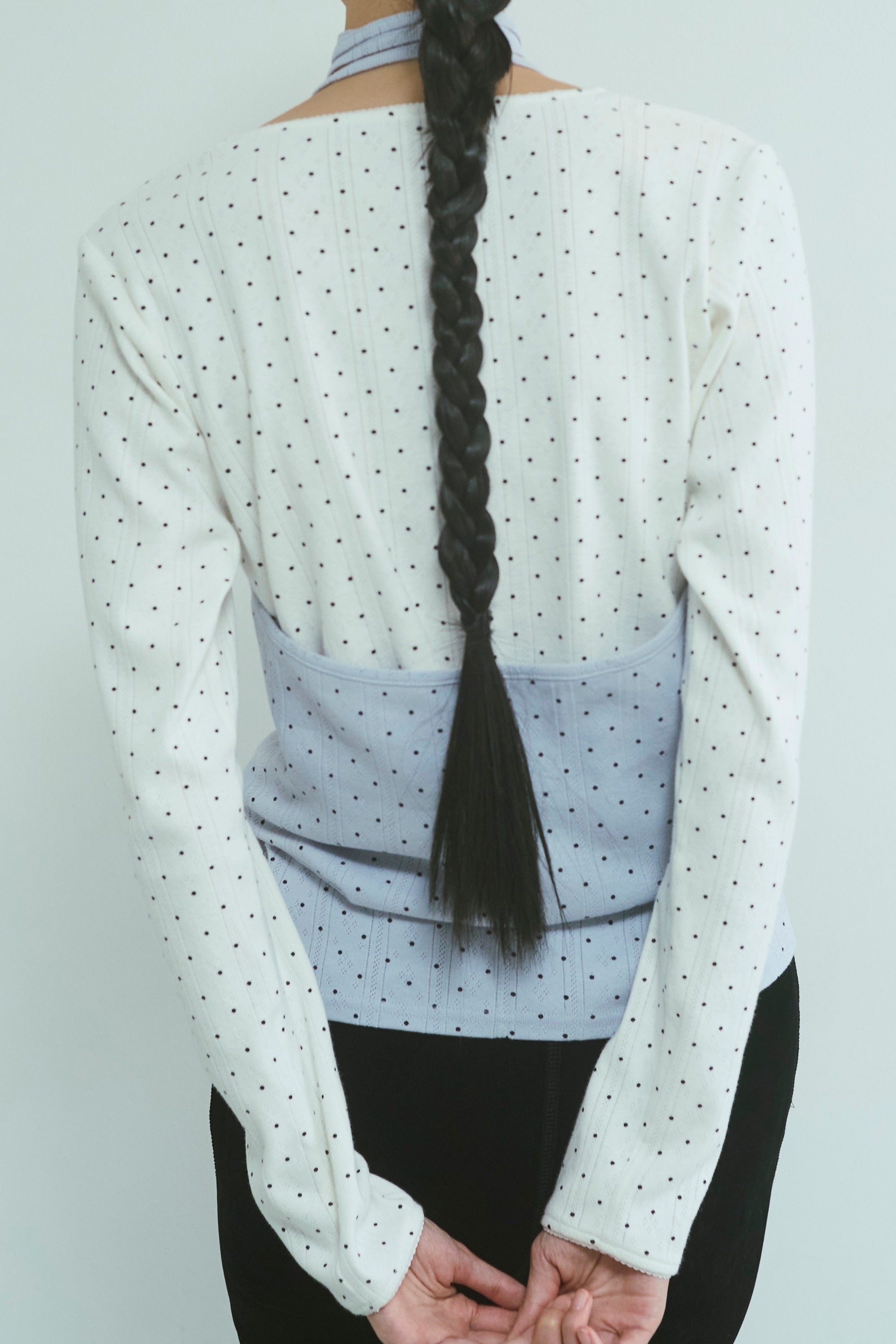 Powder Dot Halter Cami