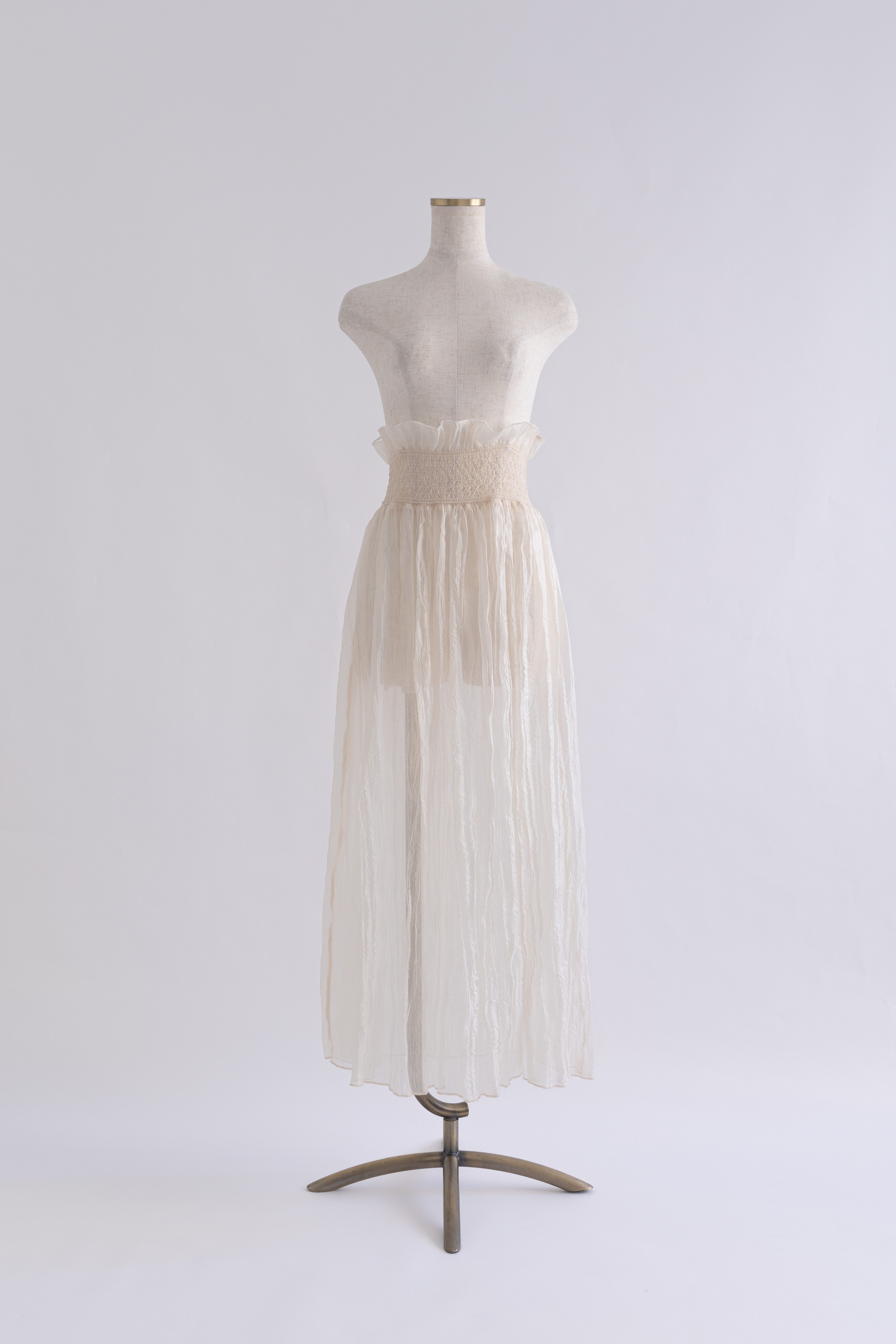 2Way Sheer Crinkled Skirt Dress