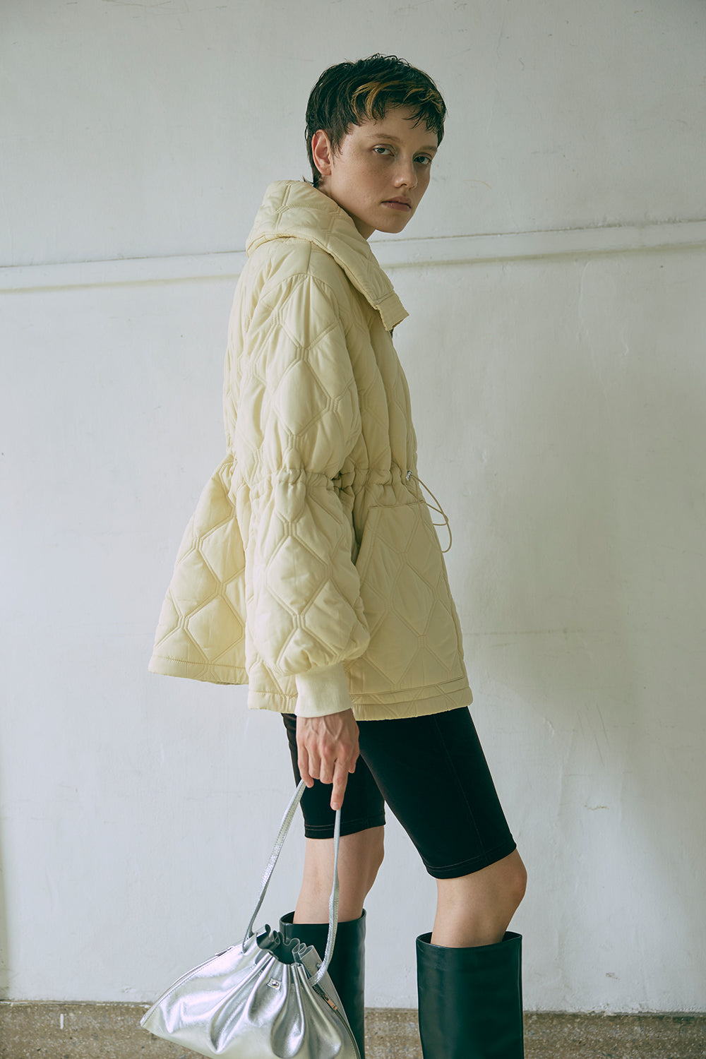 Lether Gather Bag