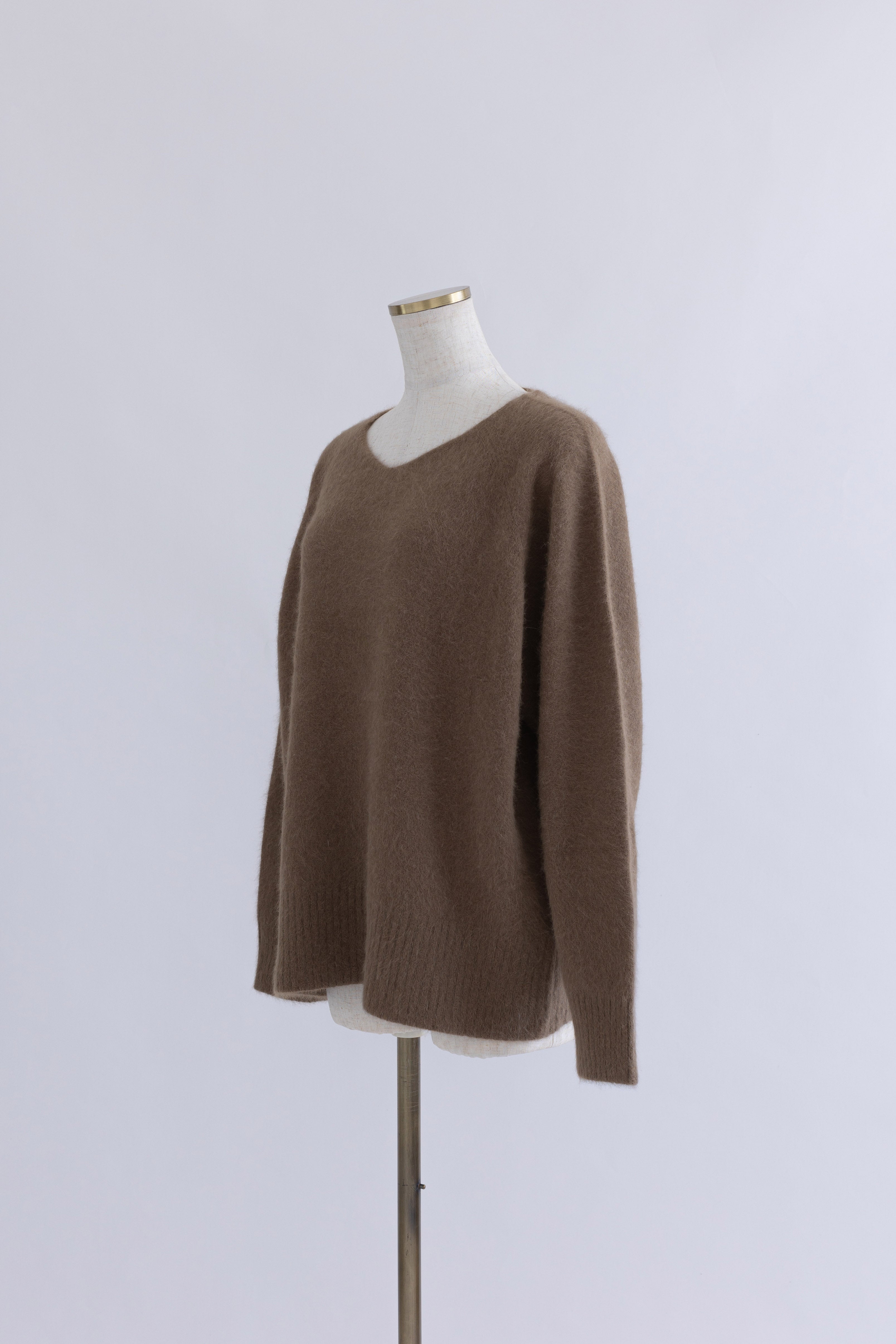 Vneck Fox Over Knit