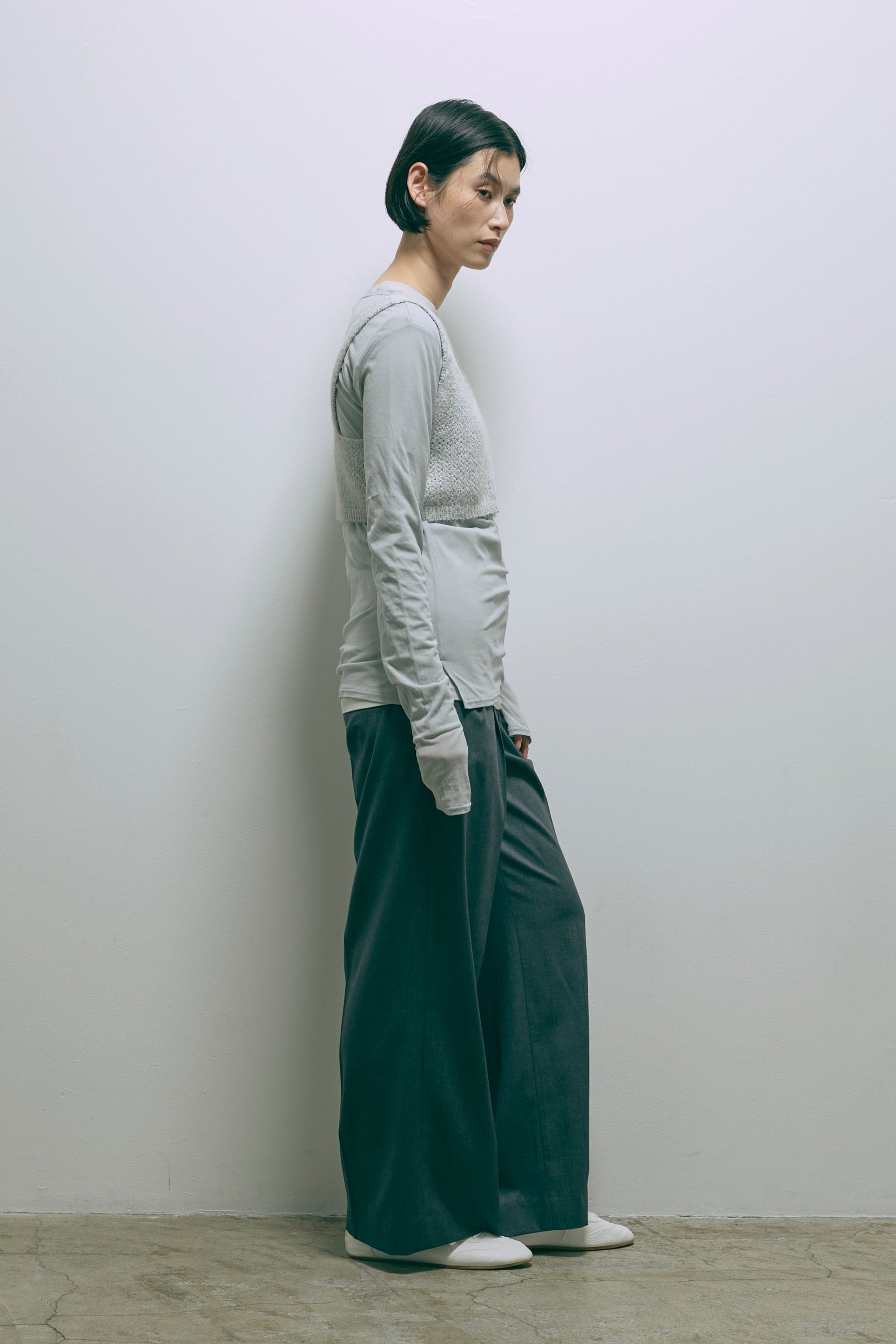 【Set Up】Semi-Wide Trousers