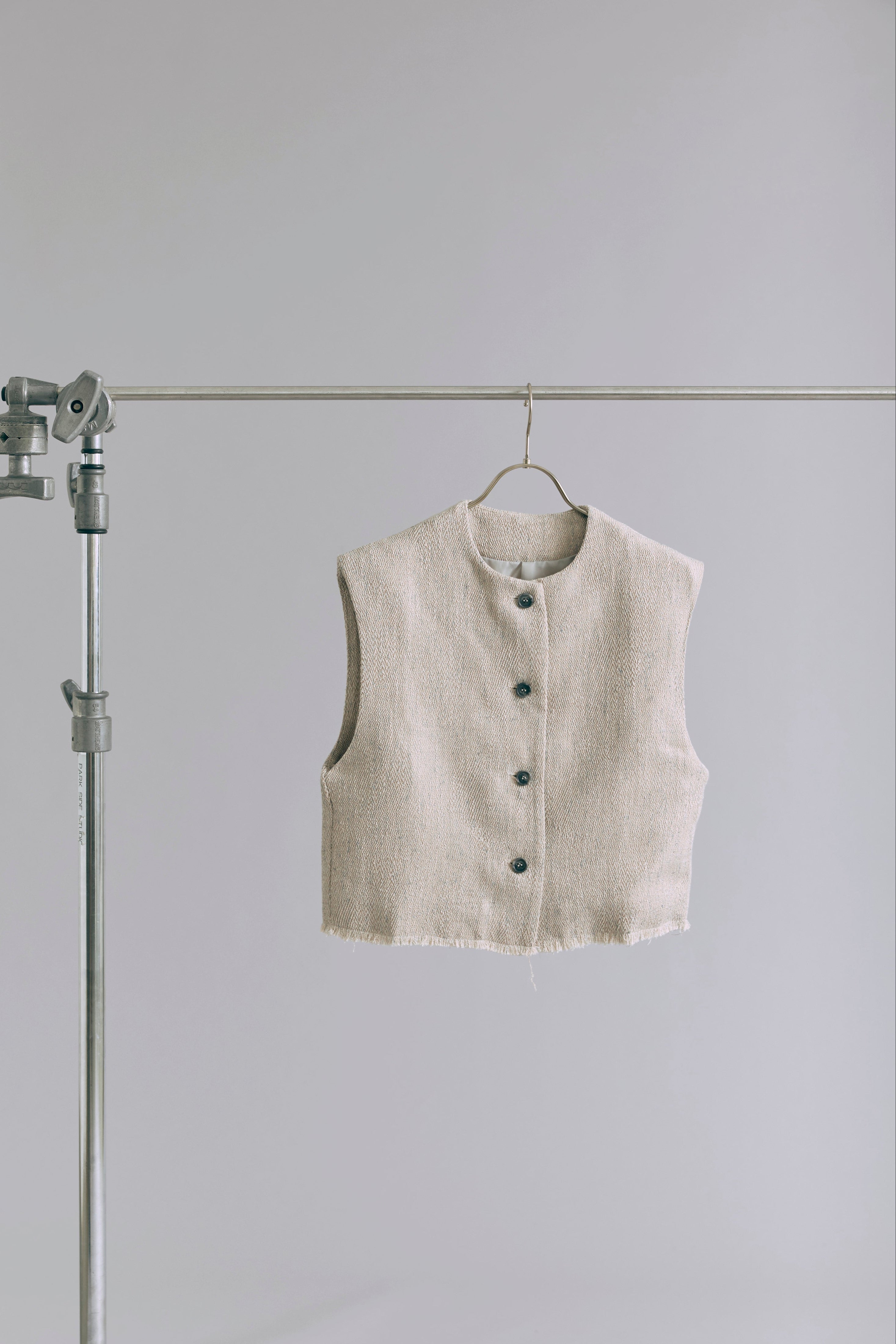 Cropped Tweed Gilet