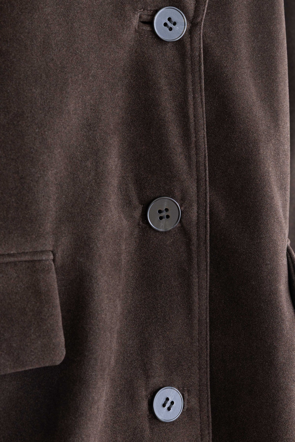 Vintage Suede Oversized Jacket ダークブラウン