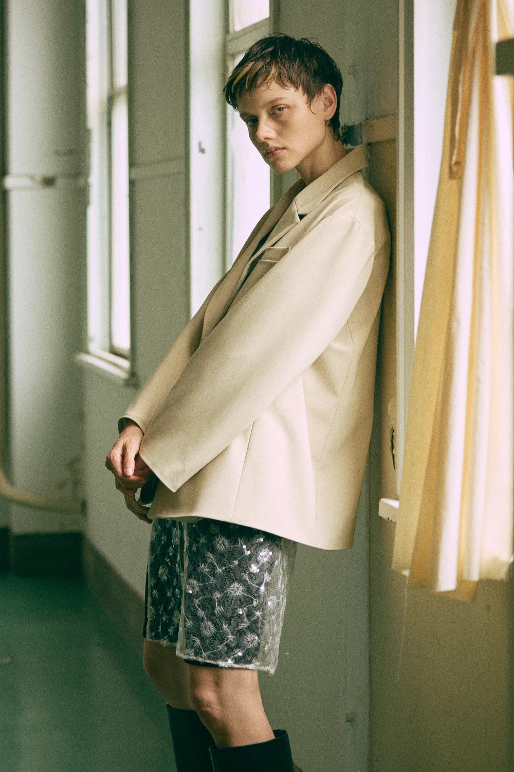 着用カラー:イエロー 着用サイズ:1 モデル身長:178cm