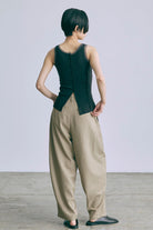Tulle Piping Tank Top
