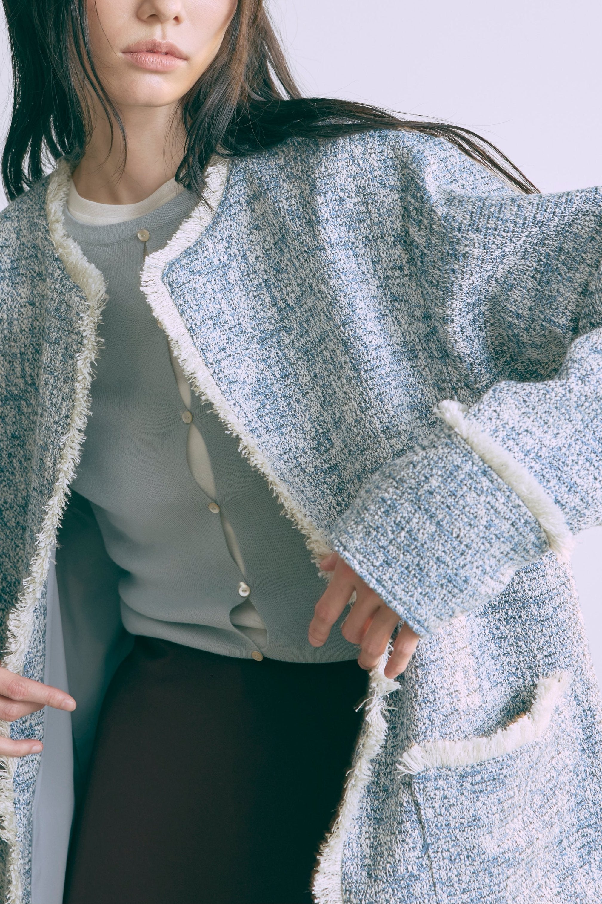 Set Up】Tweed Oversized Jacket – EN NEUME
