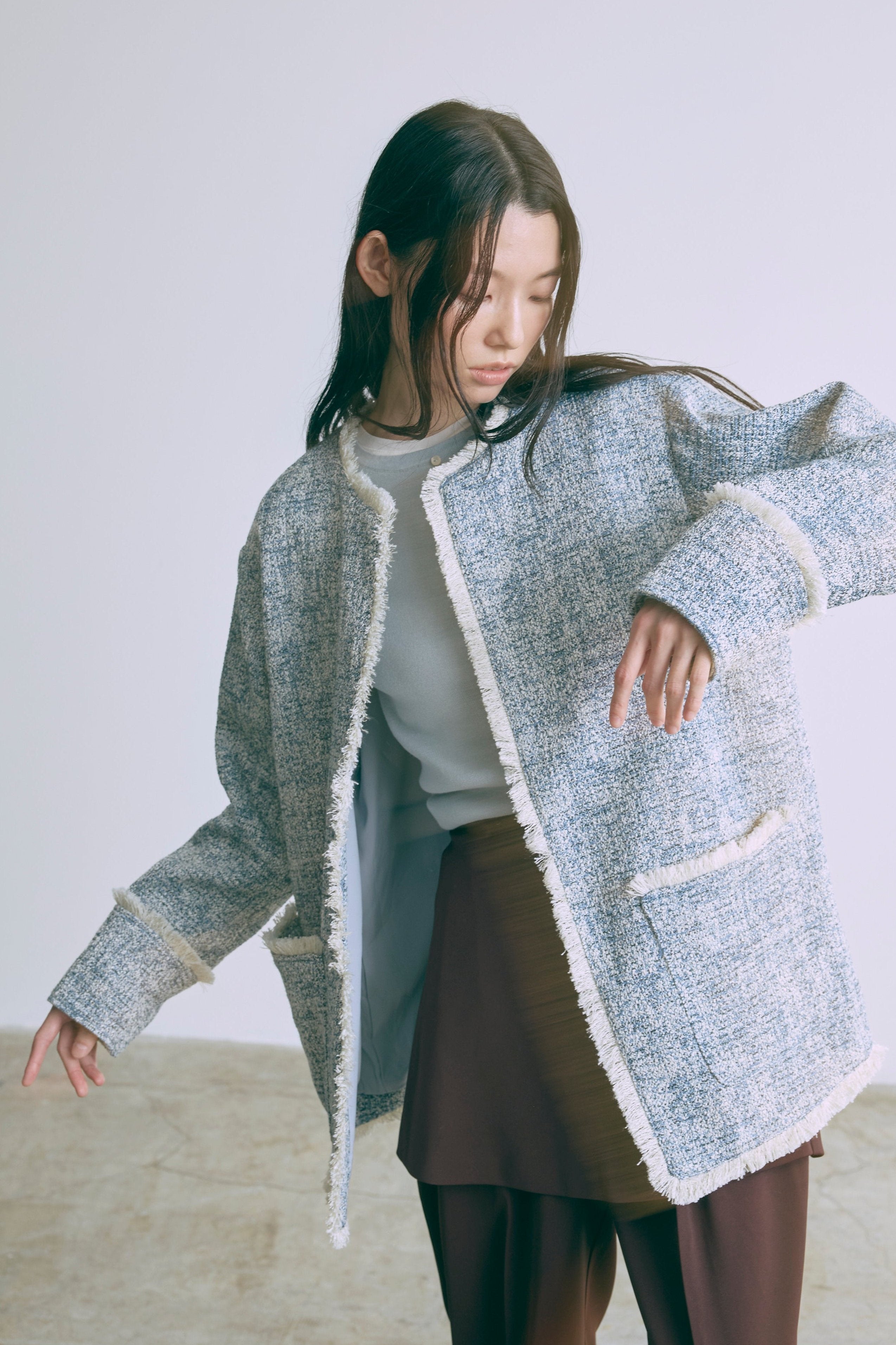 Set Up】Tweed Oversized Jacket – EN NEUME