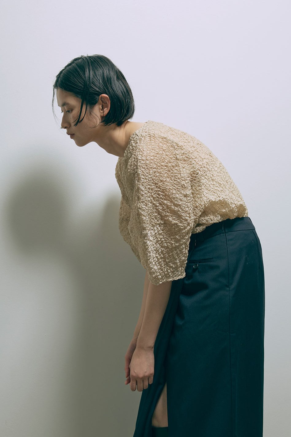 着用カラー:ベージュ　モデル身長:170cm