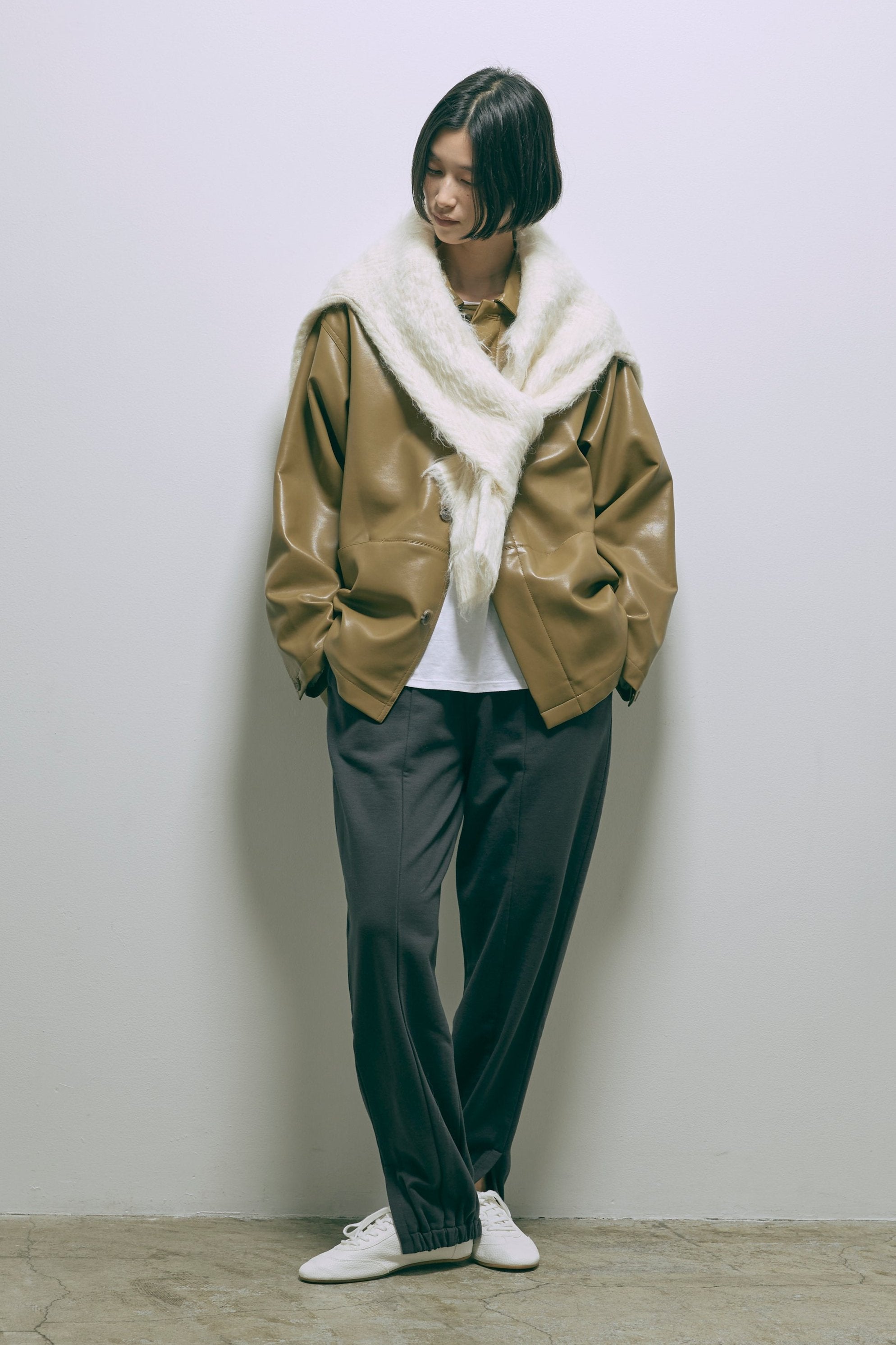 Faux Leather Over Jacket