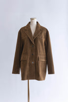 Vintage Suede Oversized Jacket キャメル