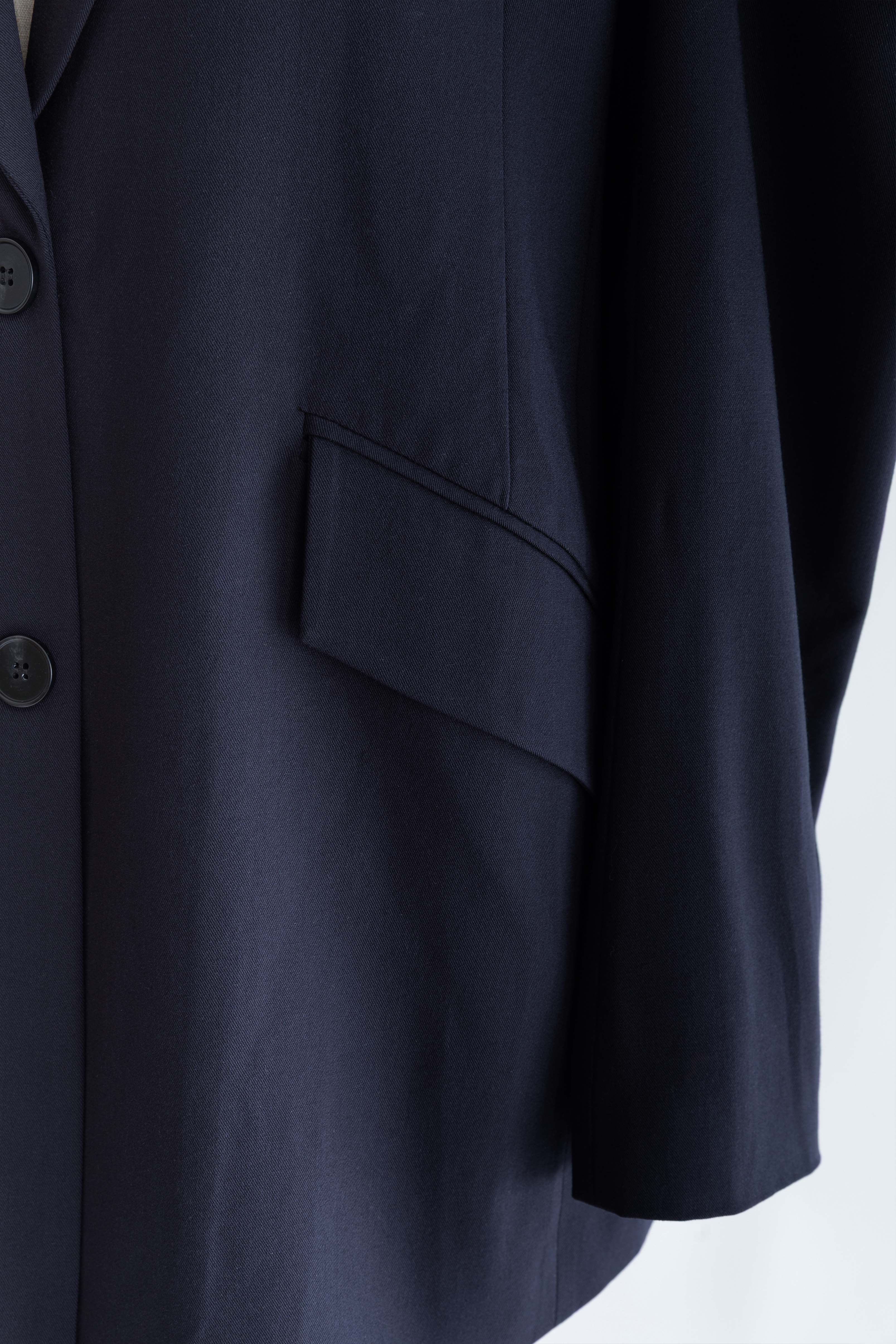Gathered Shoulder Fitted Jacket