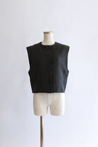 Cropped Tweed Gilet