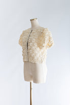 Puff Smocked Short Blouse アイボリー