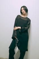 Leather Zip Drawstring Bag