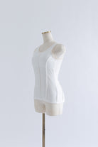 Tulle Piping Tank Top
